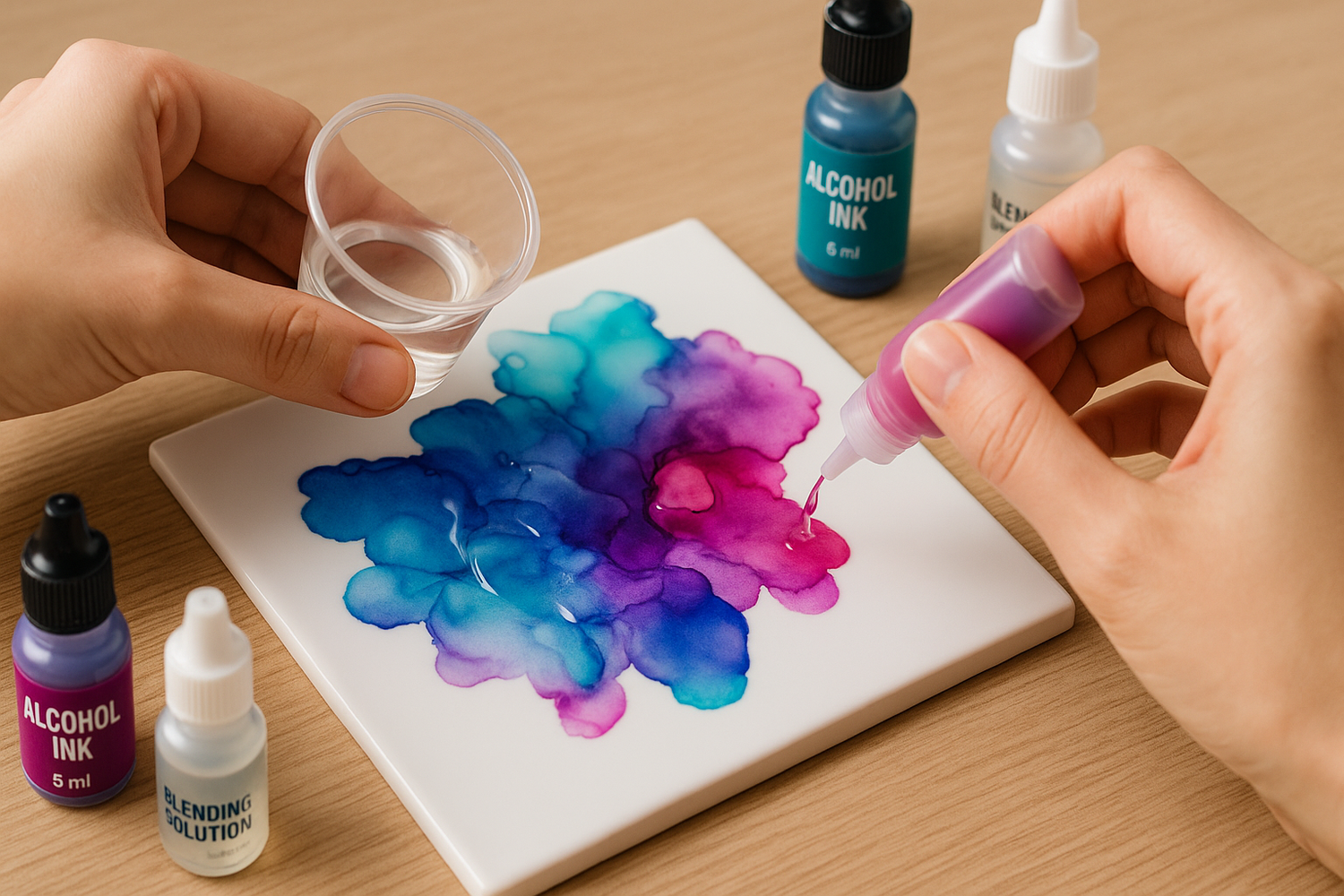 how to use alcohol ink