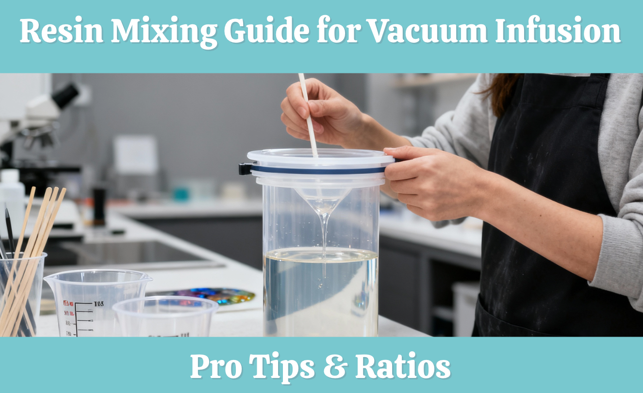 mixing resins for vacuum infusion molding