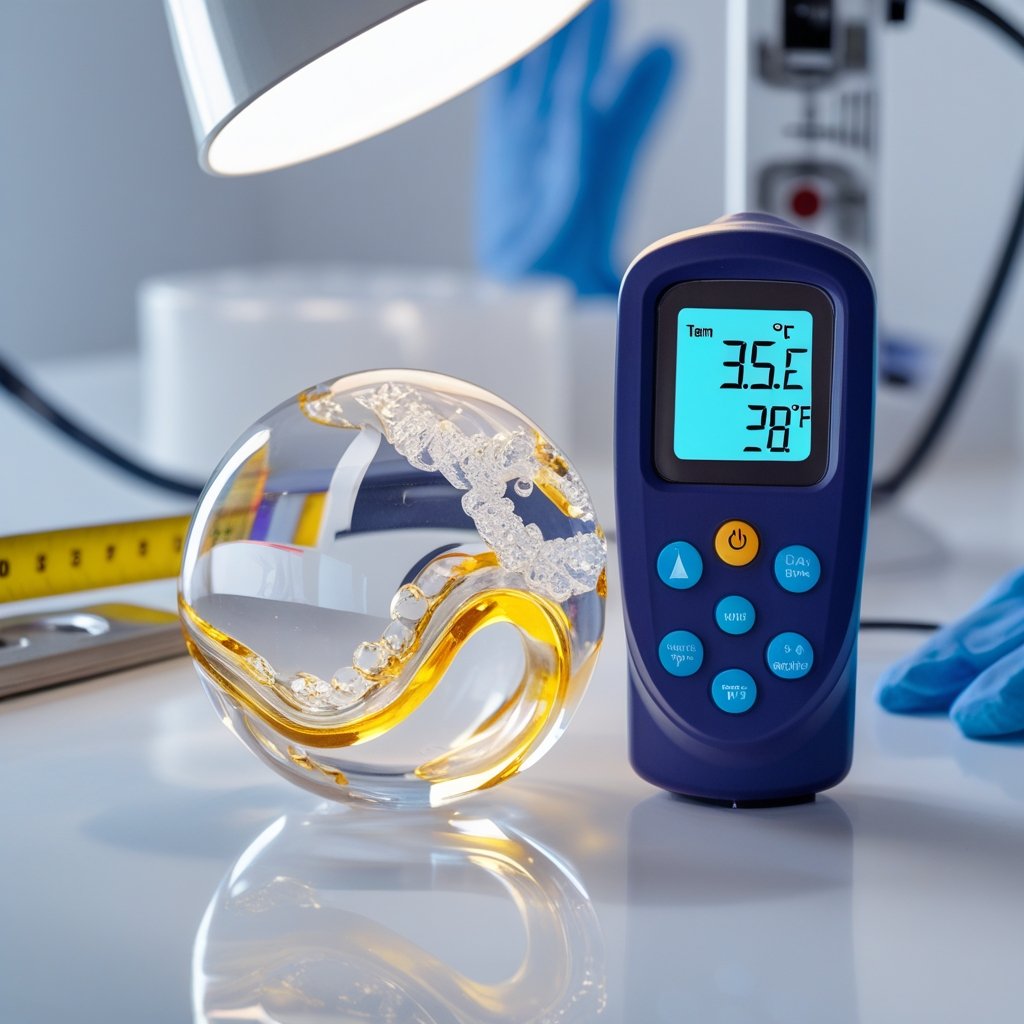 how hot does resin get when curing