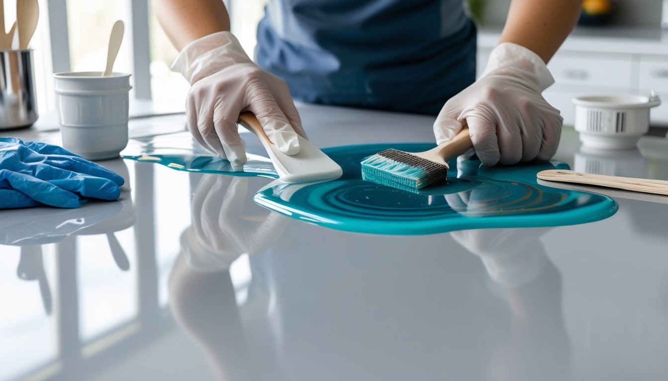 how to do epoxy countertops