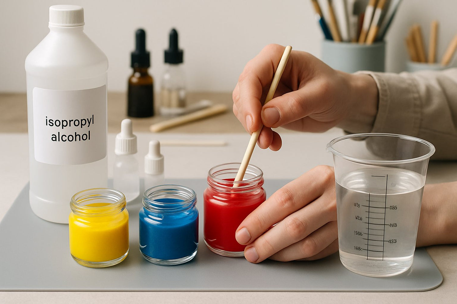 how to make alcohol ink with acrylic paint for resin