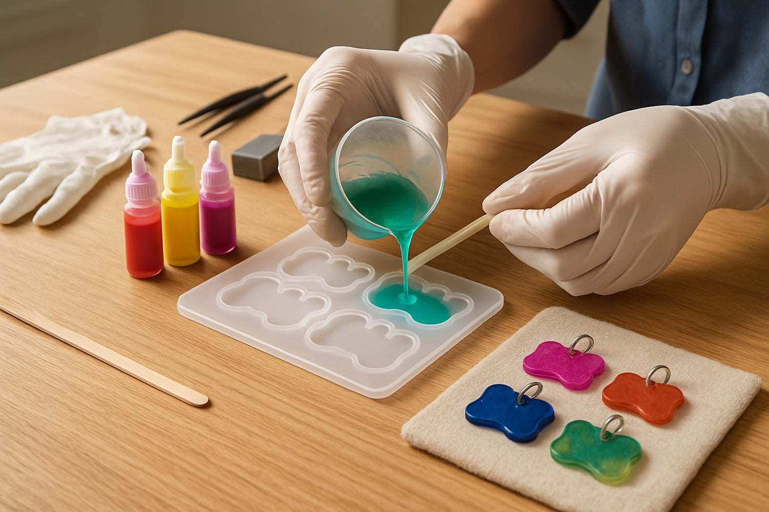 how to make resin dog tags