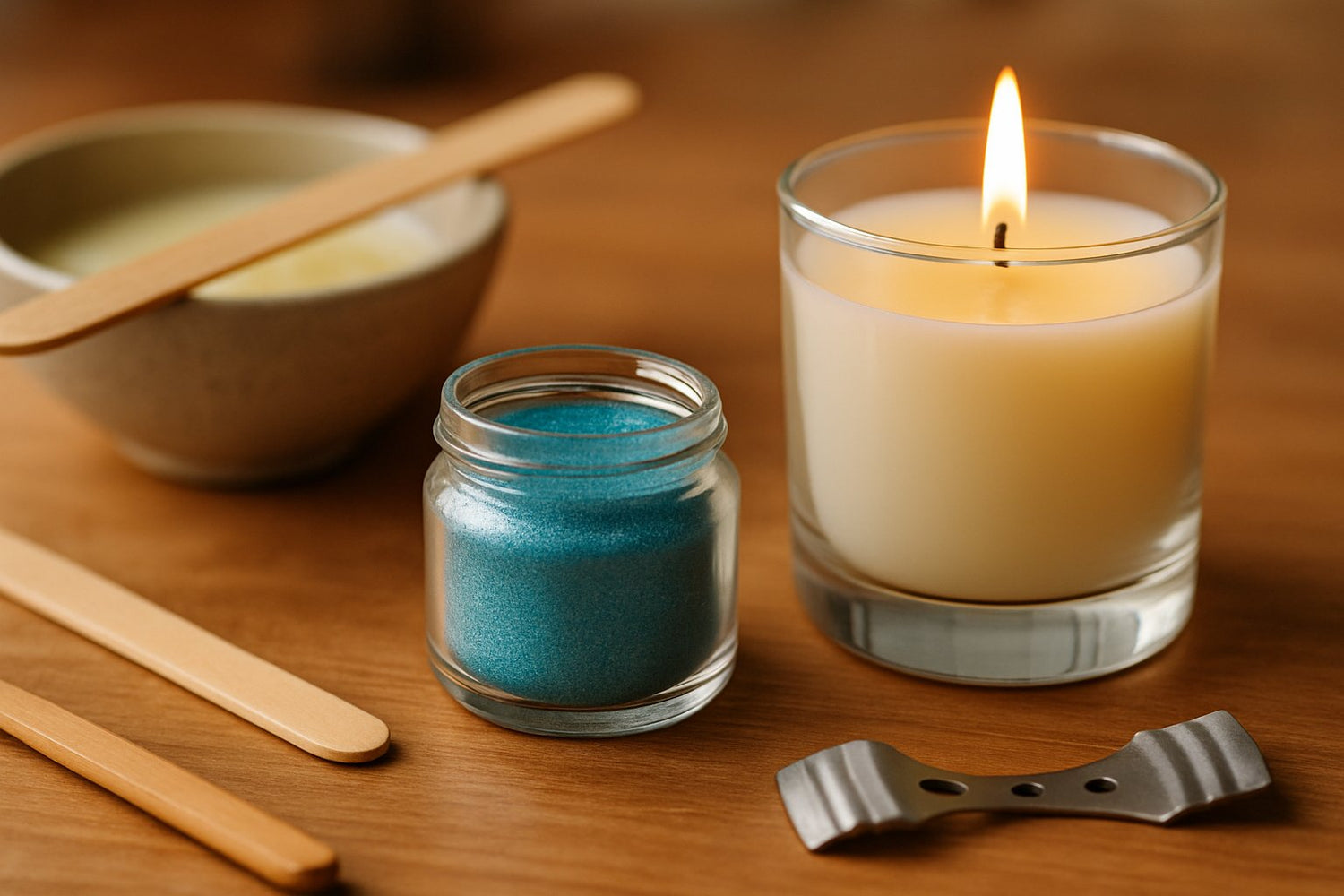 is mica powder safe for candles