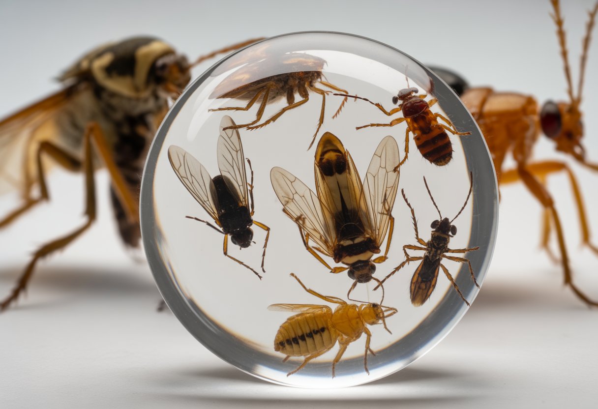bugs in resin
