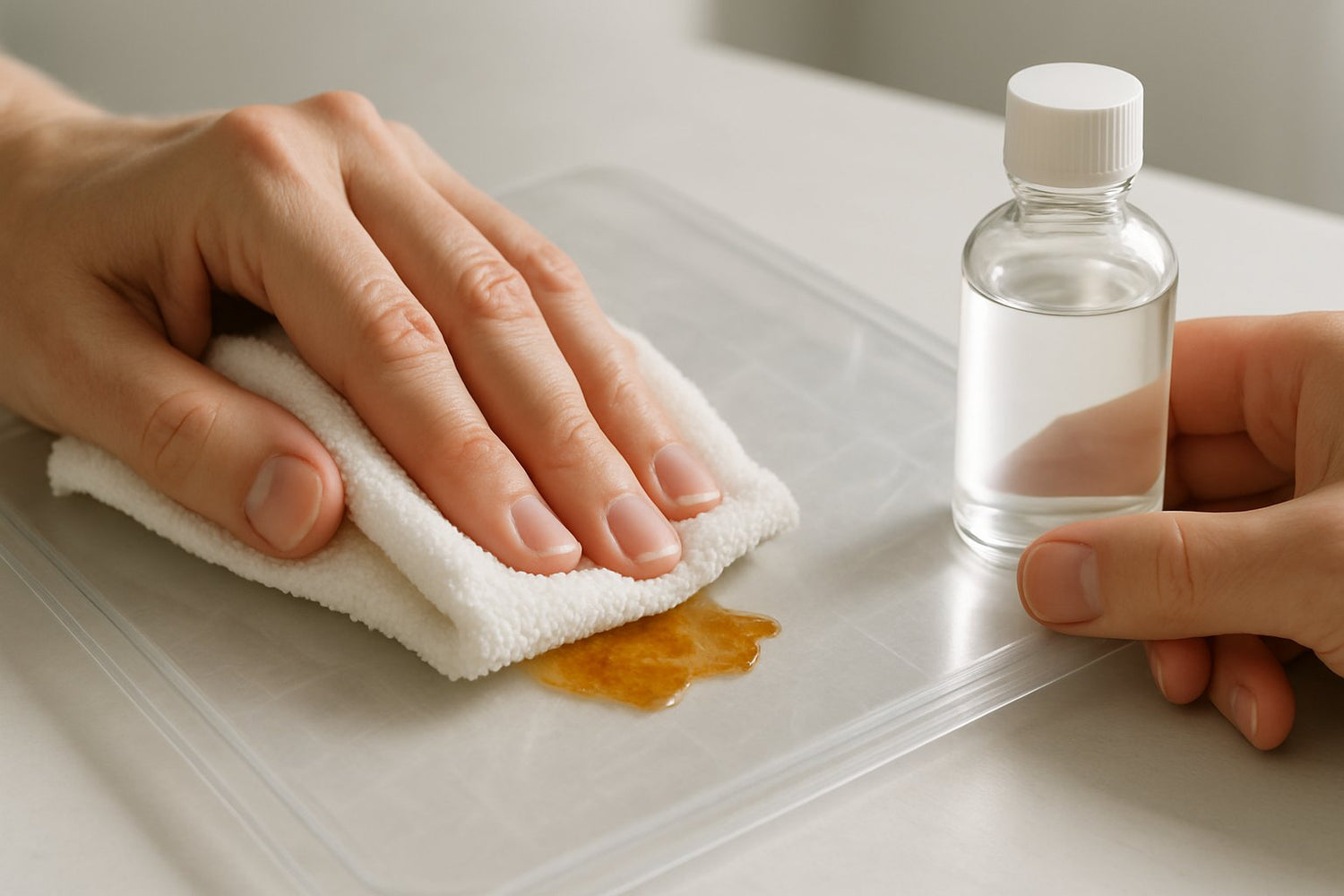 how to remove resin from plastic