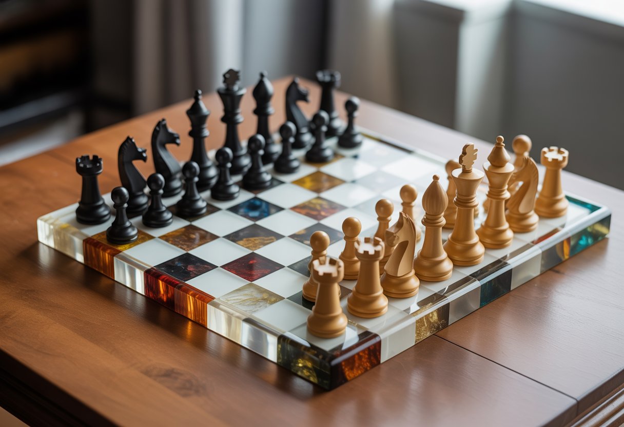 resin chess board ideas