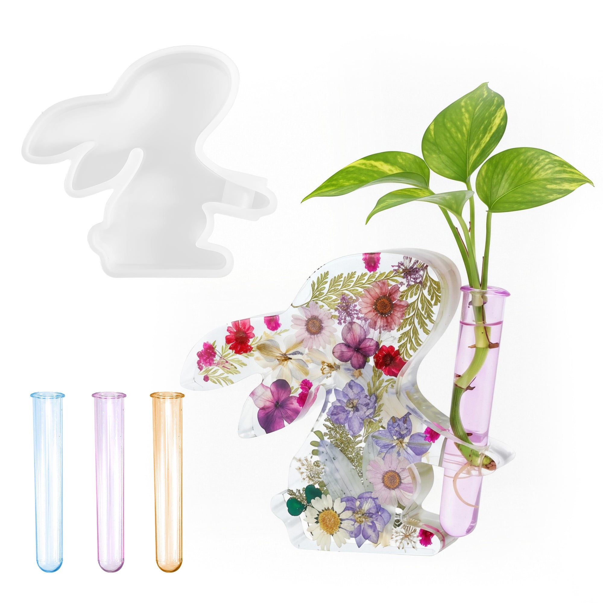 mold on hydroponic plants Resiners® Easter Bunny Hydroponic Resin Mold Kit with 3 Test Tubes