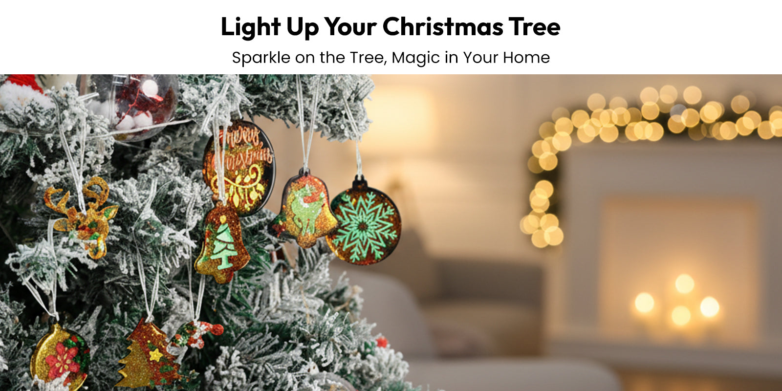 Resiners® Christmas Ornament Resin Molds with Gold Ribbon