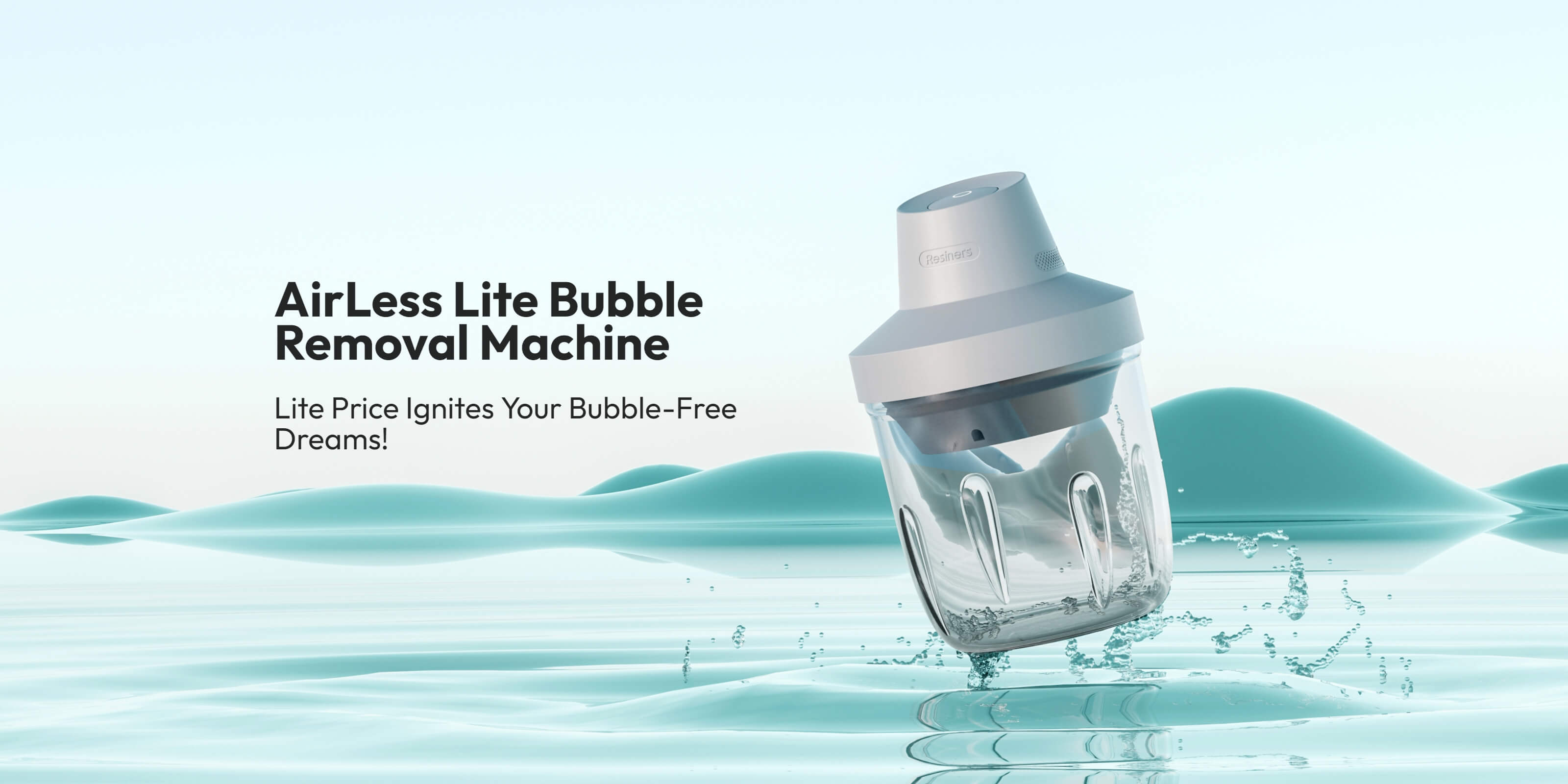 Resiners® AirLess Lite Bubble Removal Machine