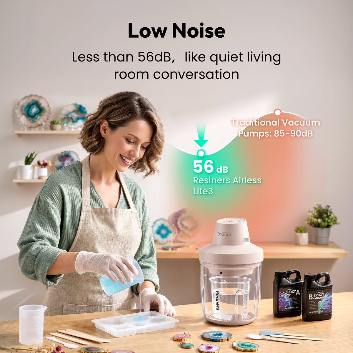 Resiners® AirLess Lite3 Resin Bubble Remover Machine