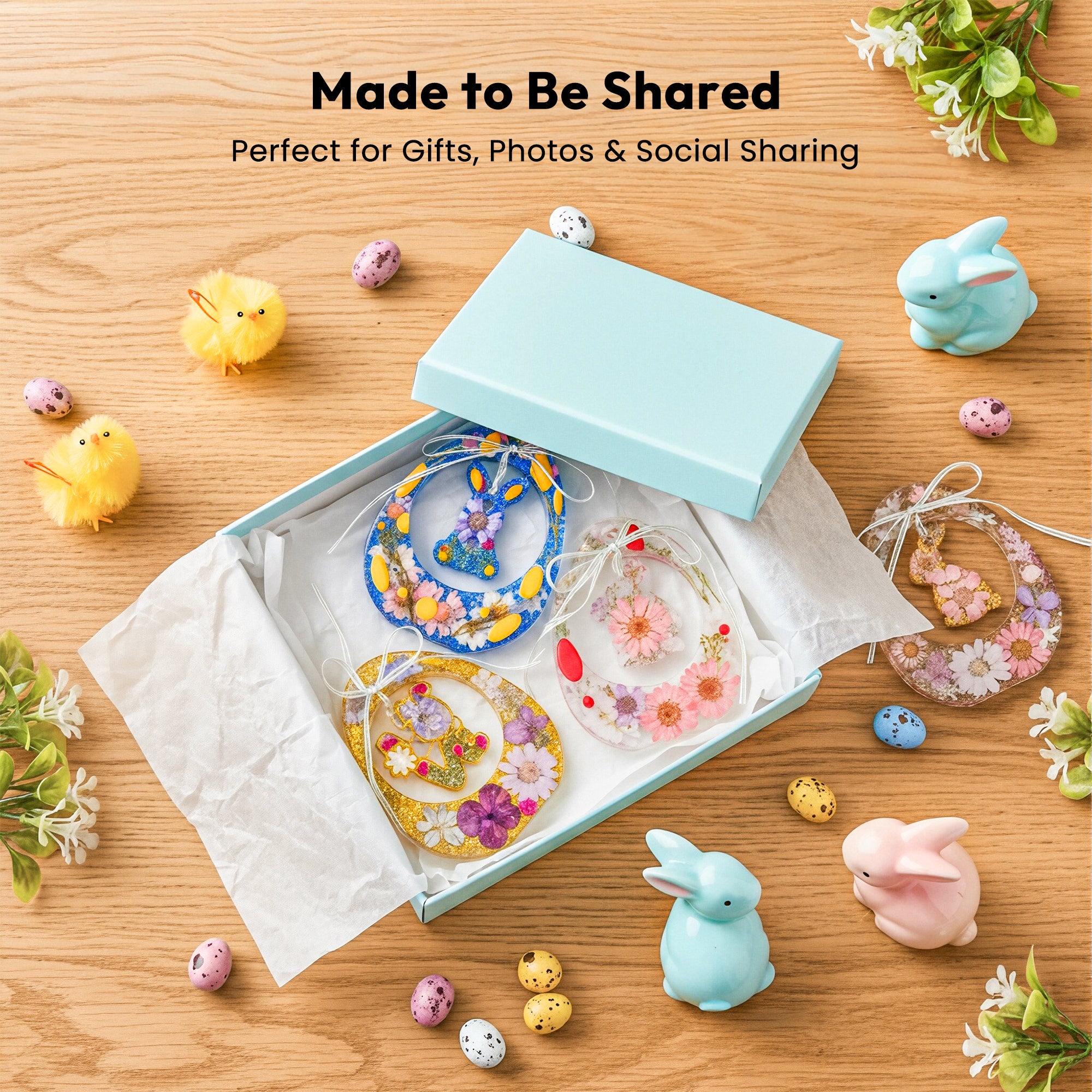 Resiners Dinosaur Egg Rabbit Pendant Molds