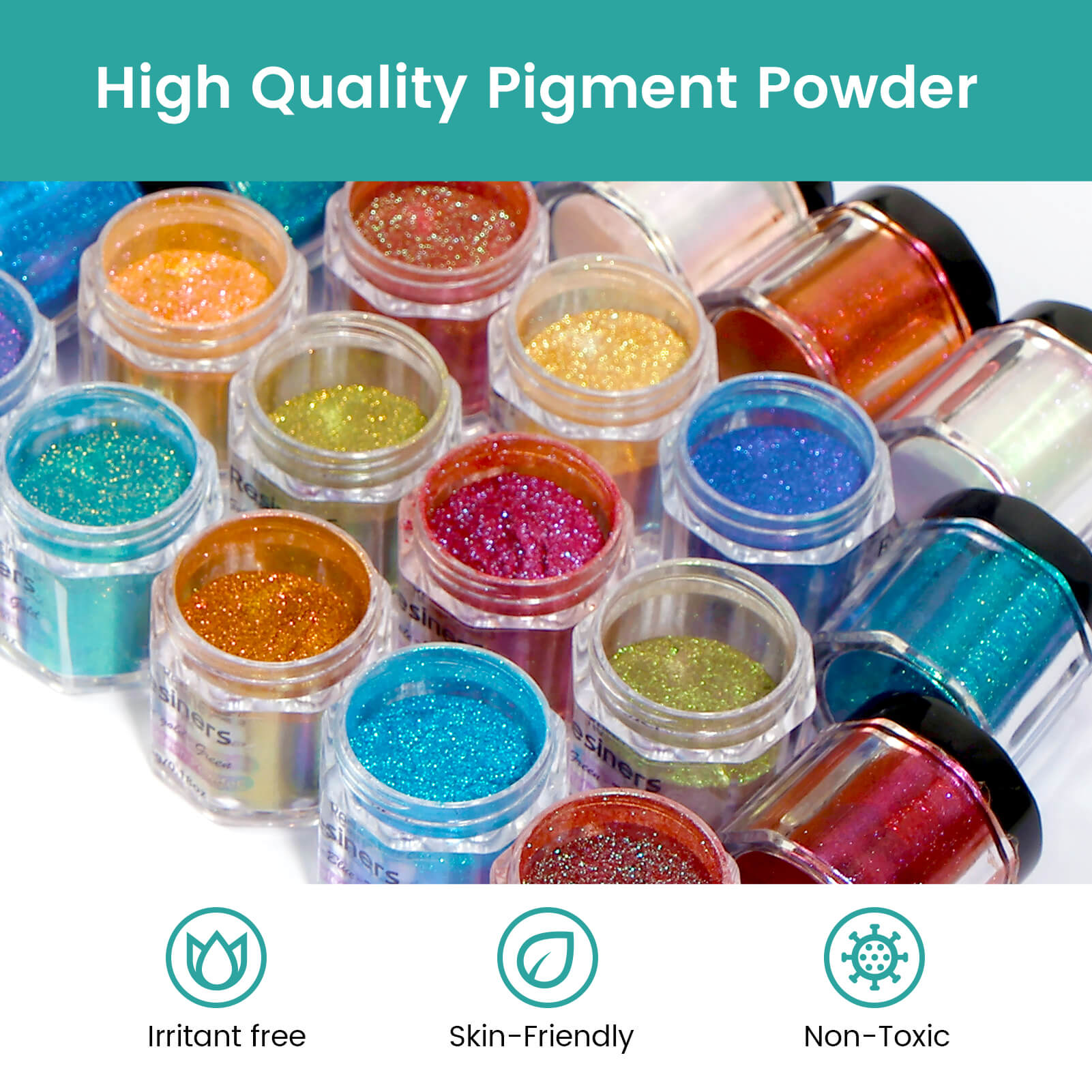 Resiners® 24 Colors Chameleon Mica Powder Set - 0.175oz(5g)/Bottle