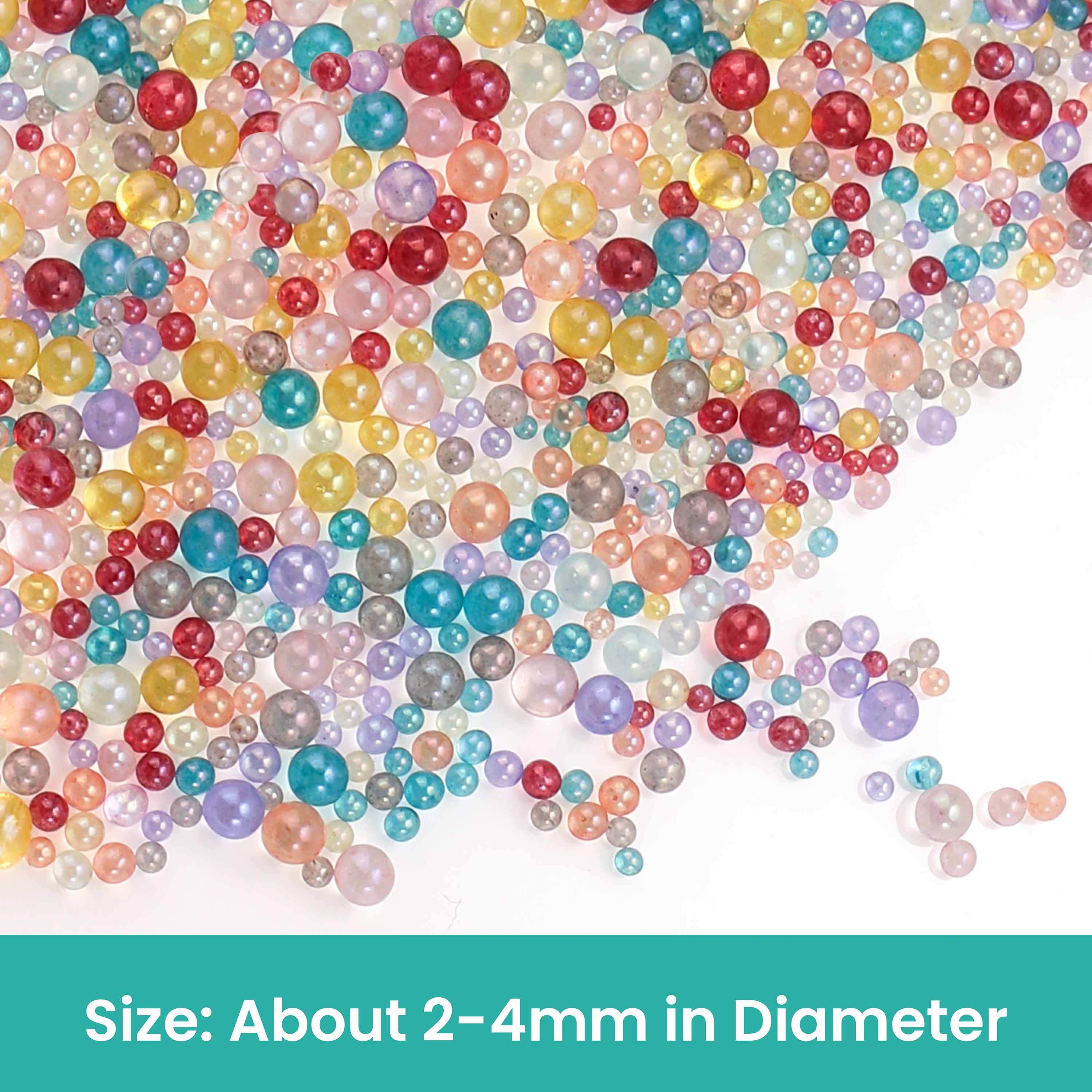 Resiners® 24 Colors Resin No-Hole Bubble Beads