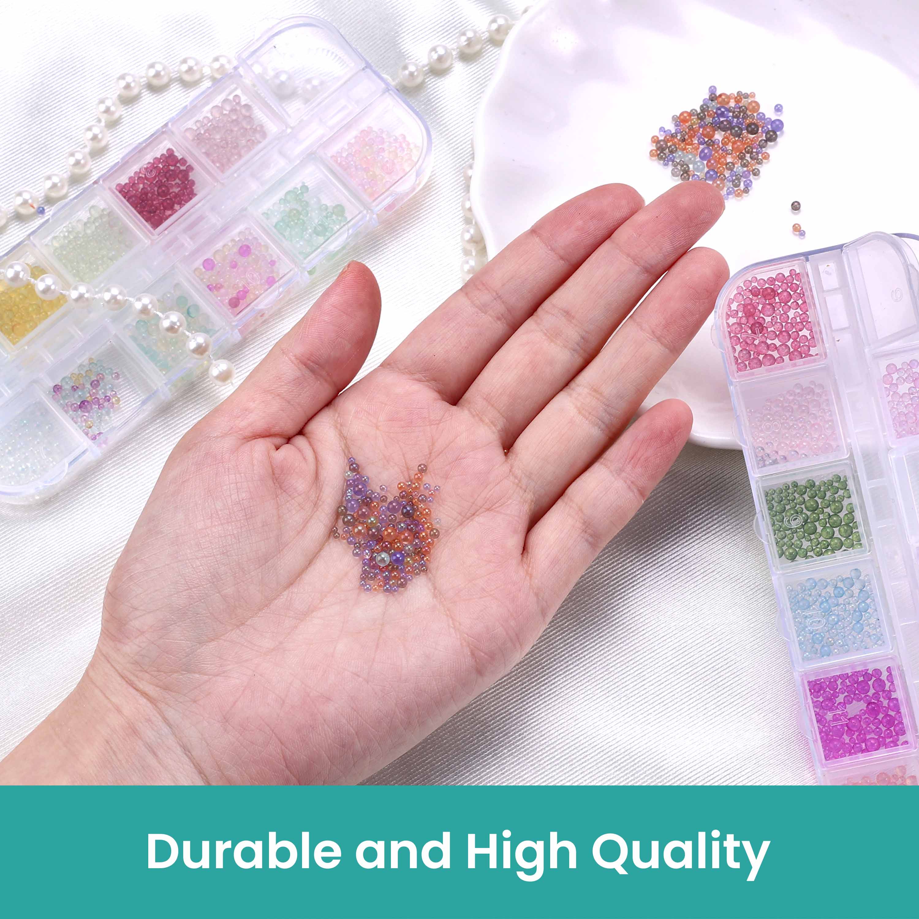 Resiners® 24 Colors Resin No-Hole Bubble Beads