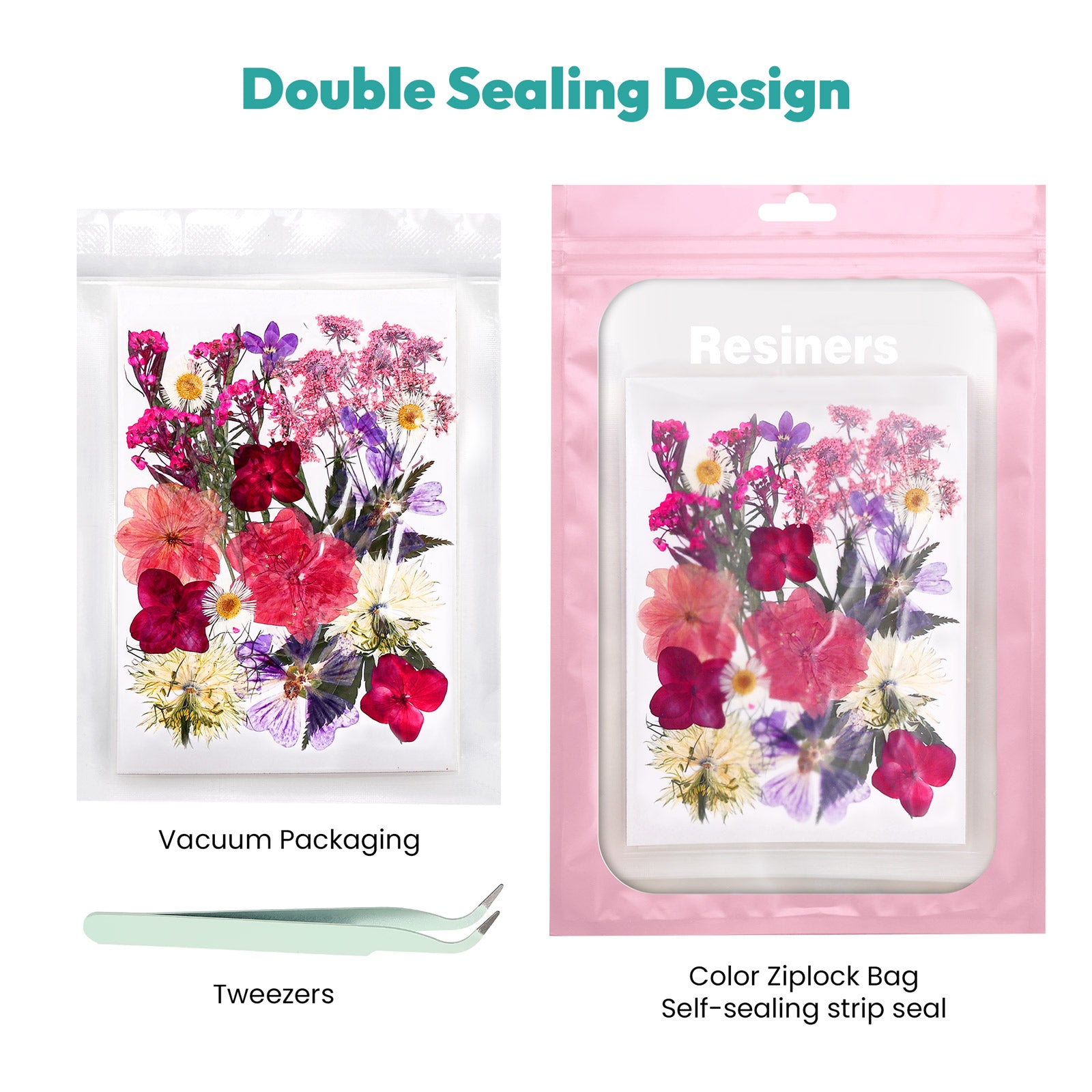 Resiners® 150Pcs Dried Pressed Flowers