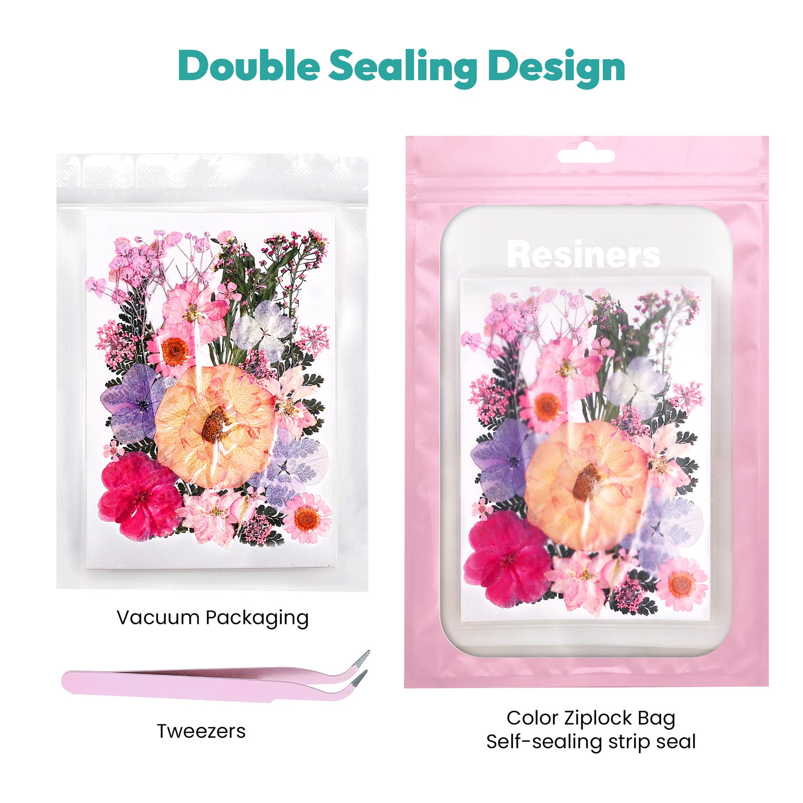 Resiners® 150Pcs Dried Pressed Flowers