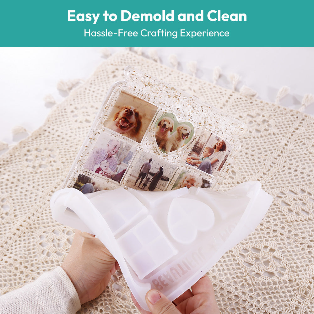 Resiners® Silicone Heart Mold for Photo Frames
