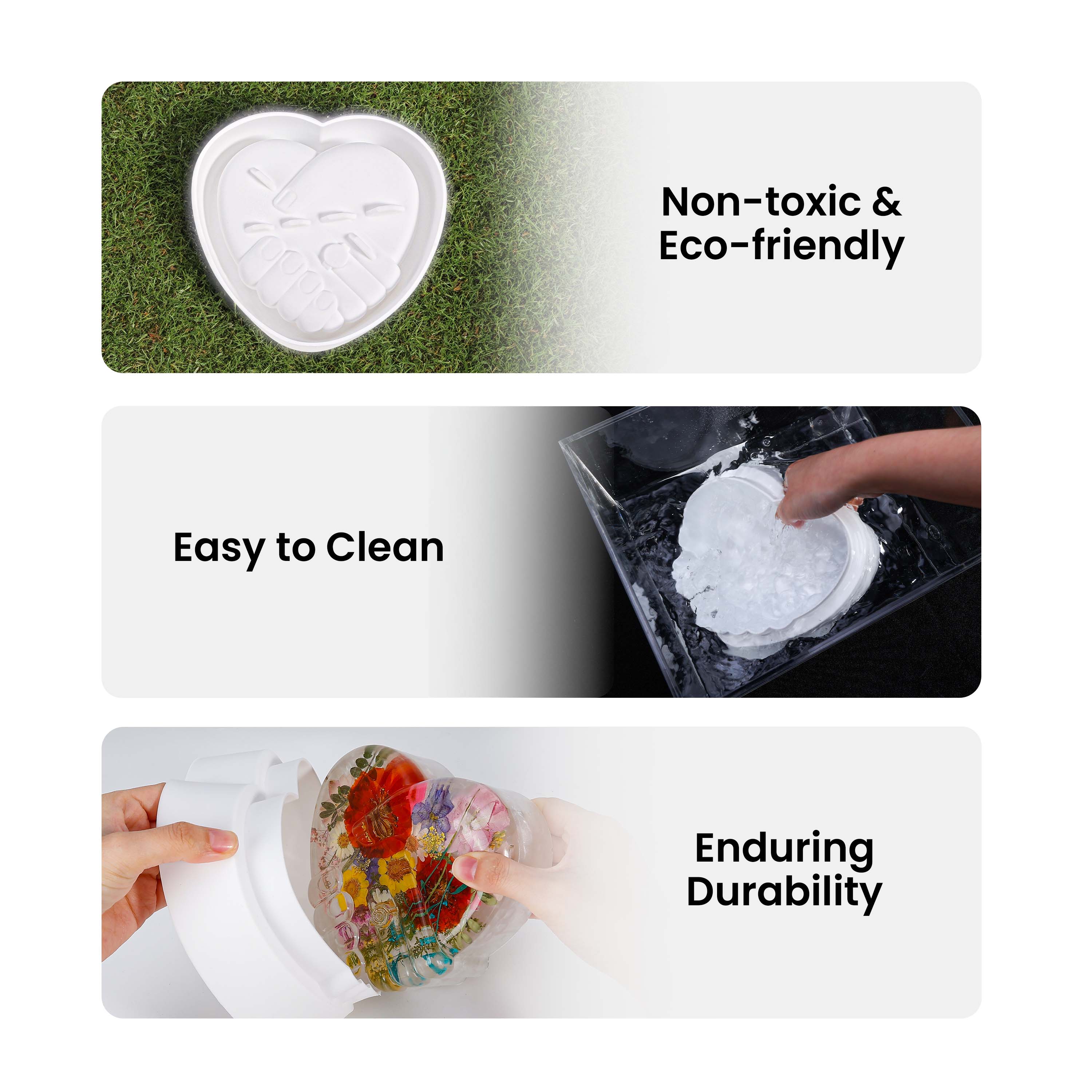 Resiners® Togetherness Hand in Hand Silicone Mold DIY Kit