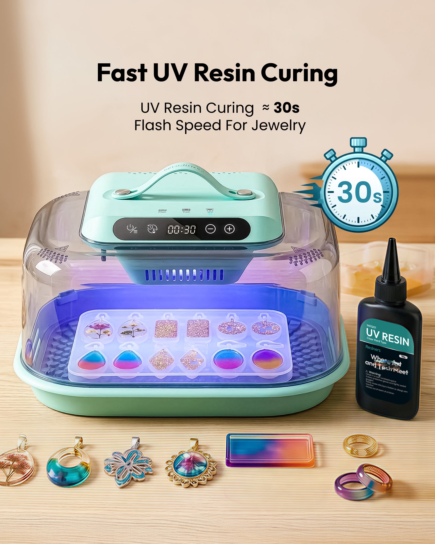 Resiners G3 2-in-1 Resin Curing Machine for UV and Epoxy Projects