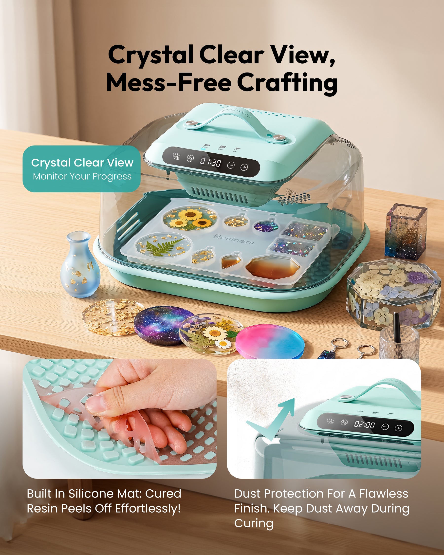 Resiners G3 2-in-1 Resin Curing Machine for UV and Epoxy Projects