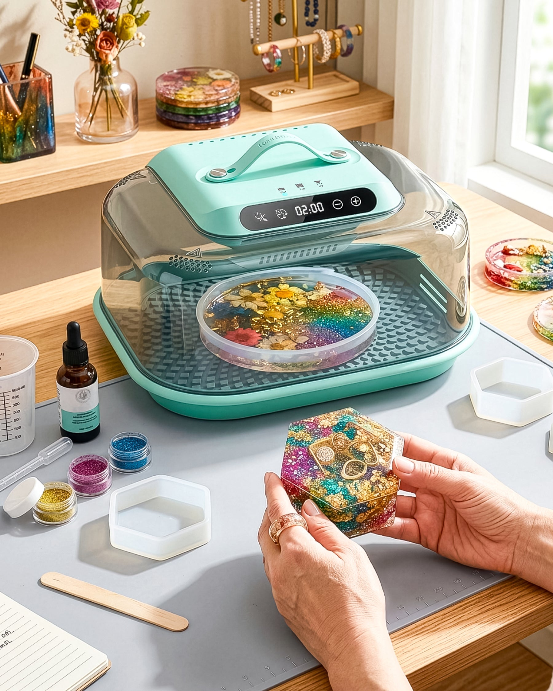 Resiners G3 2-in-1 Resin Curing Machine for UV and Epoxy Projects