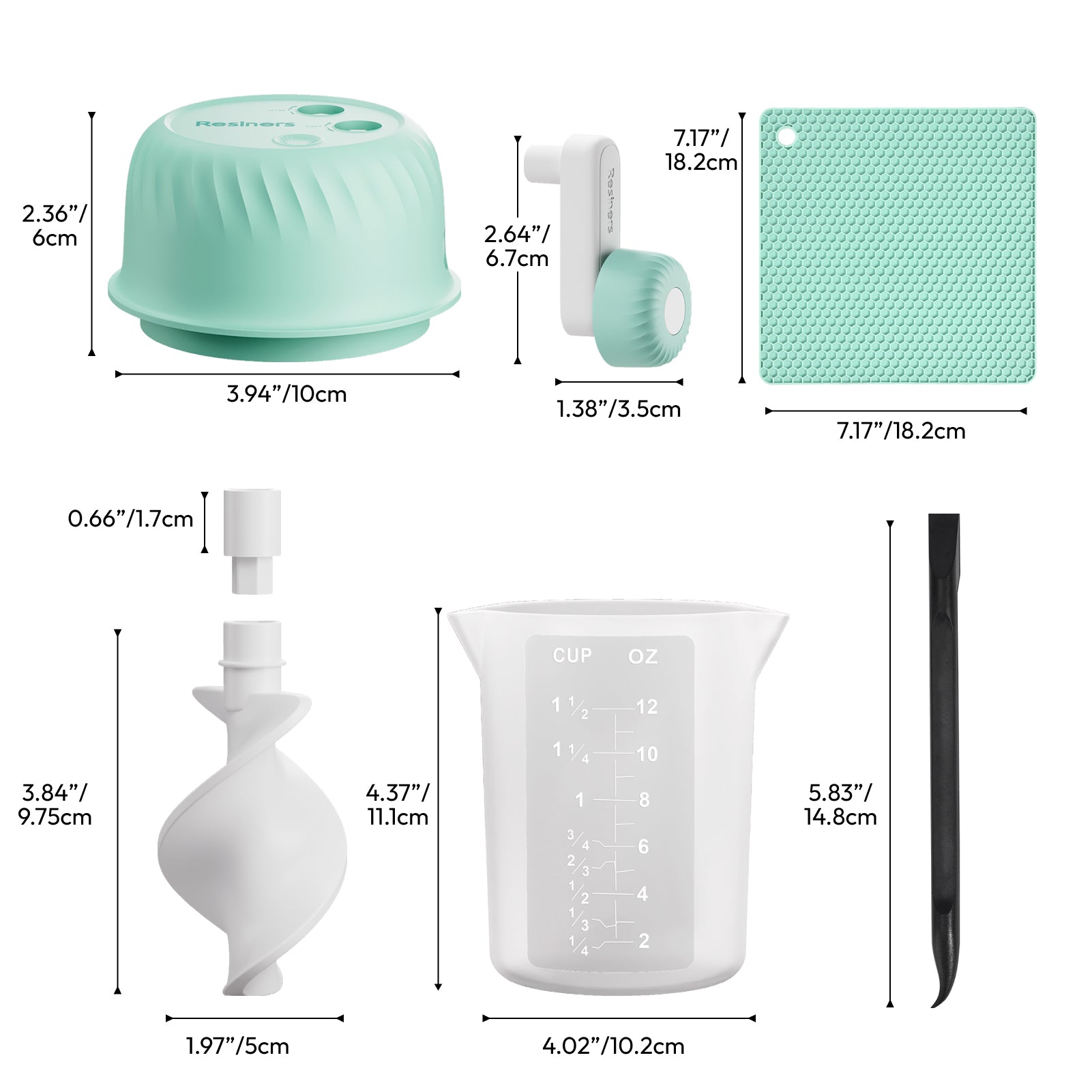 Resiners Hand-Crank Resin Mixer Kit