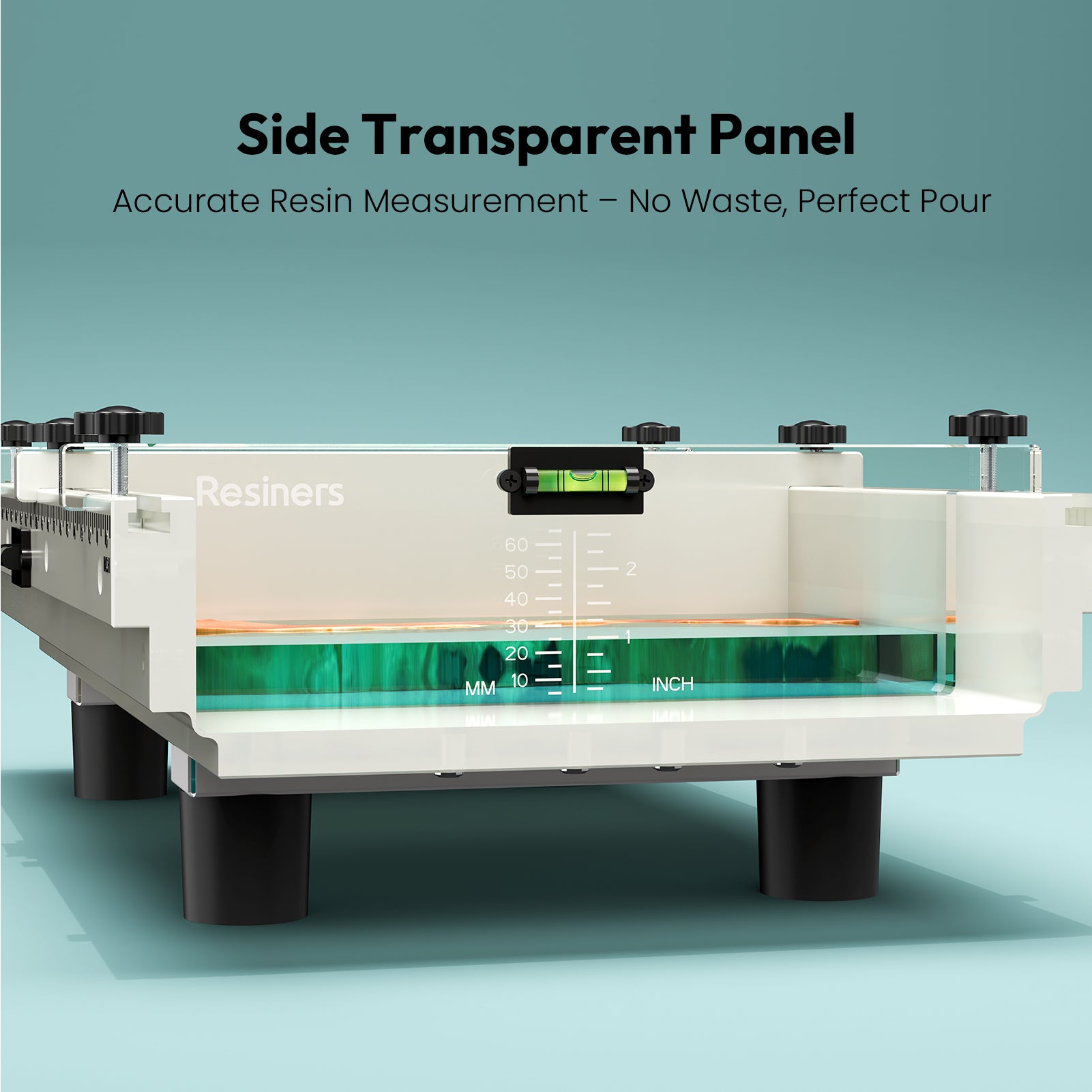 Resiners 2-Piece River Table Epoxy Mold with Adjustable Divide