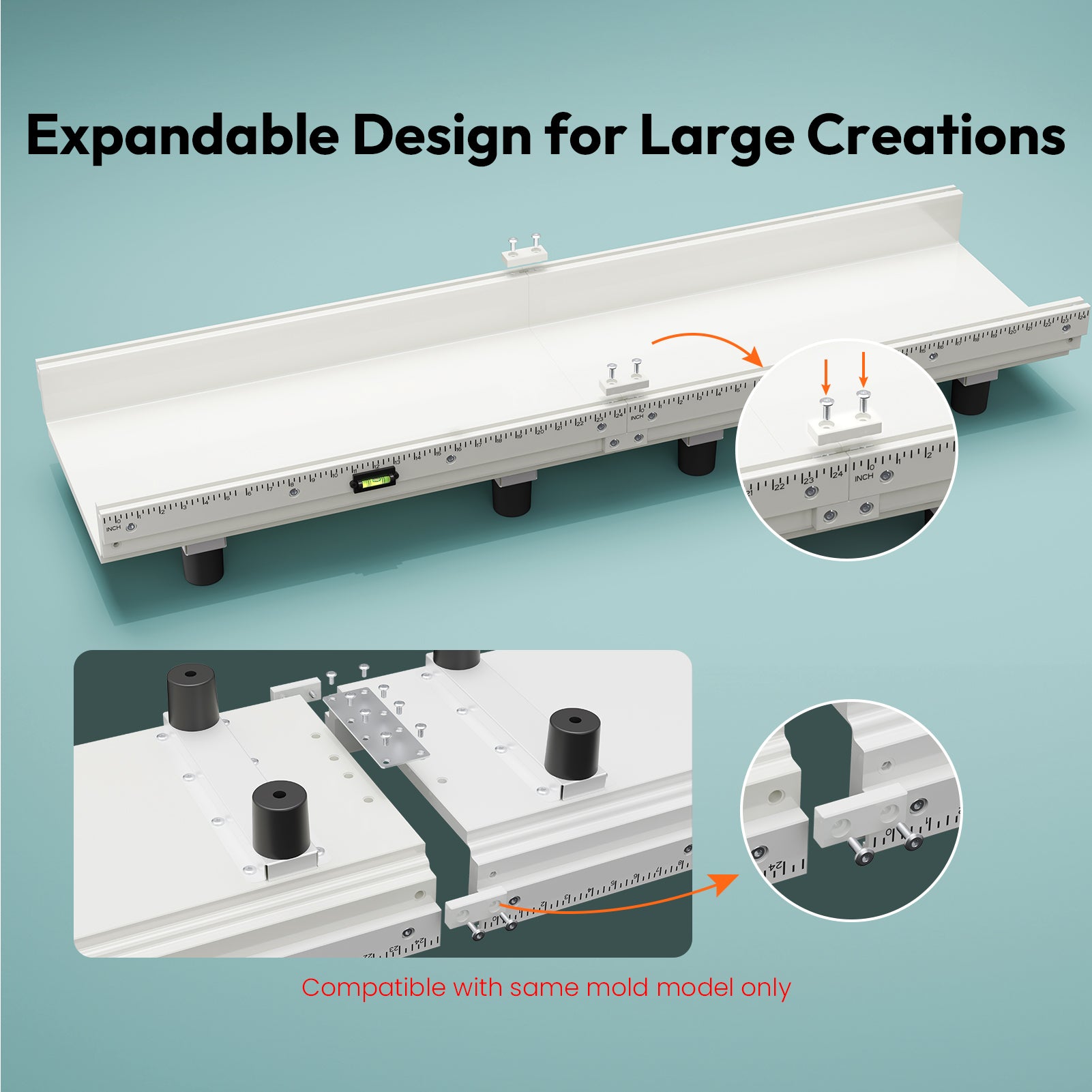 Resiners River Table Epoxy Resin Mold with Adjustable Divider