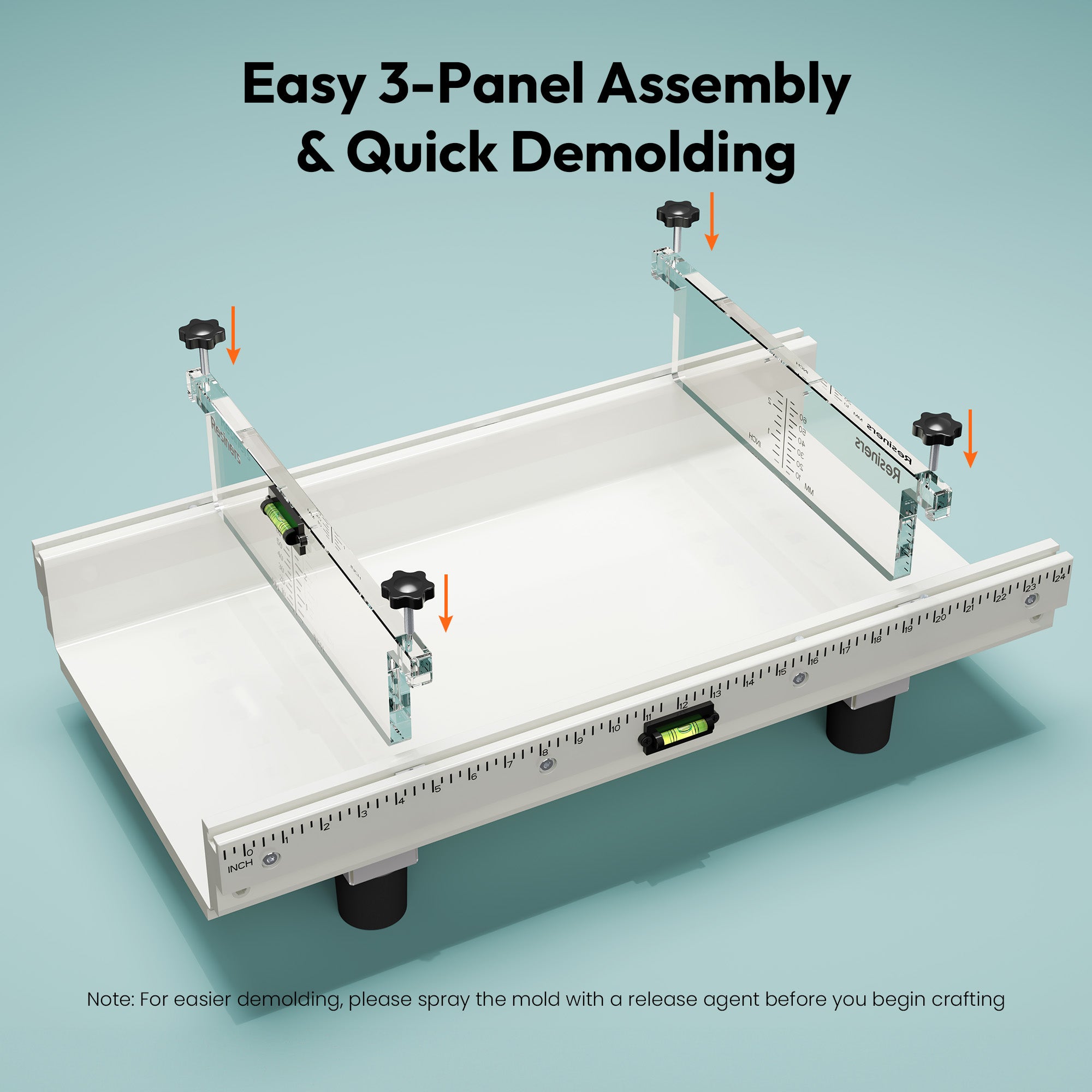 Resiners® River Table Epoxy Resin Mold with Adjustable Divider