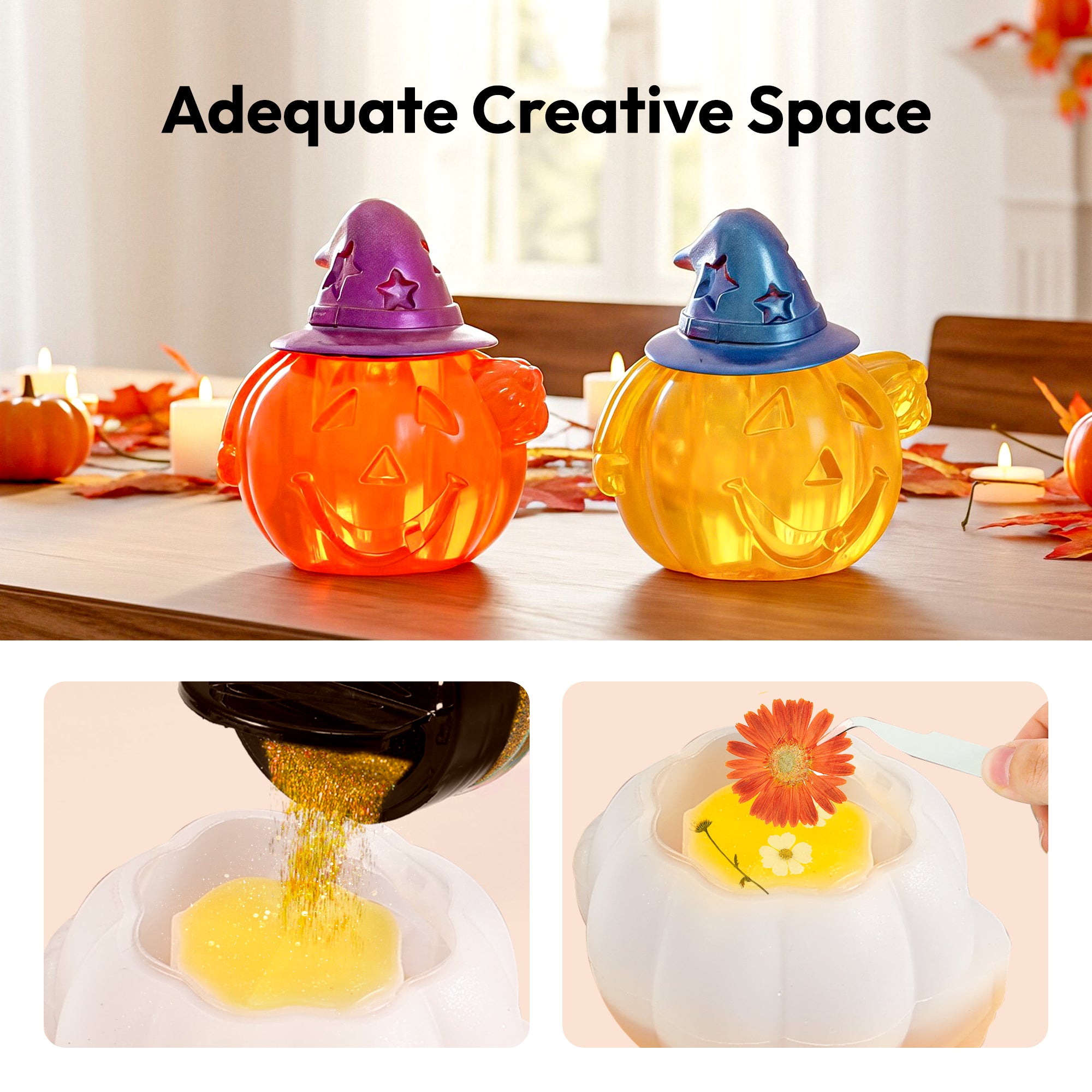 Resiners Pumpkin Jar Resin Molds