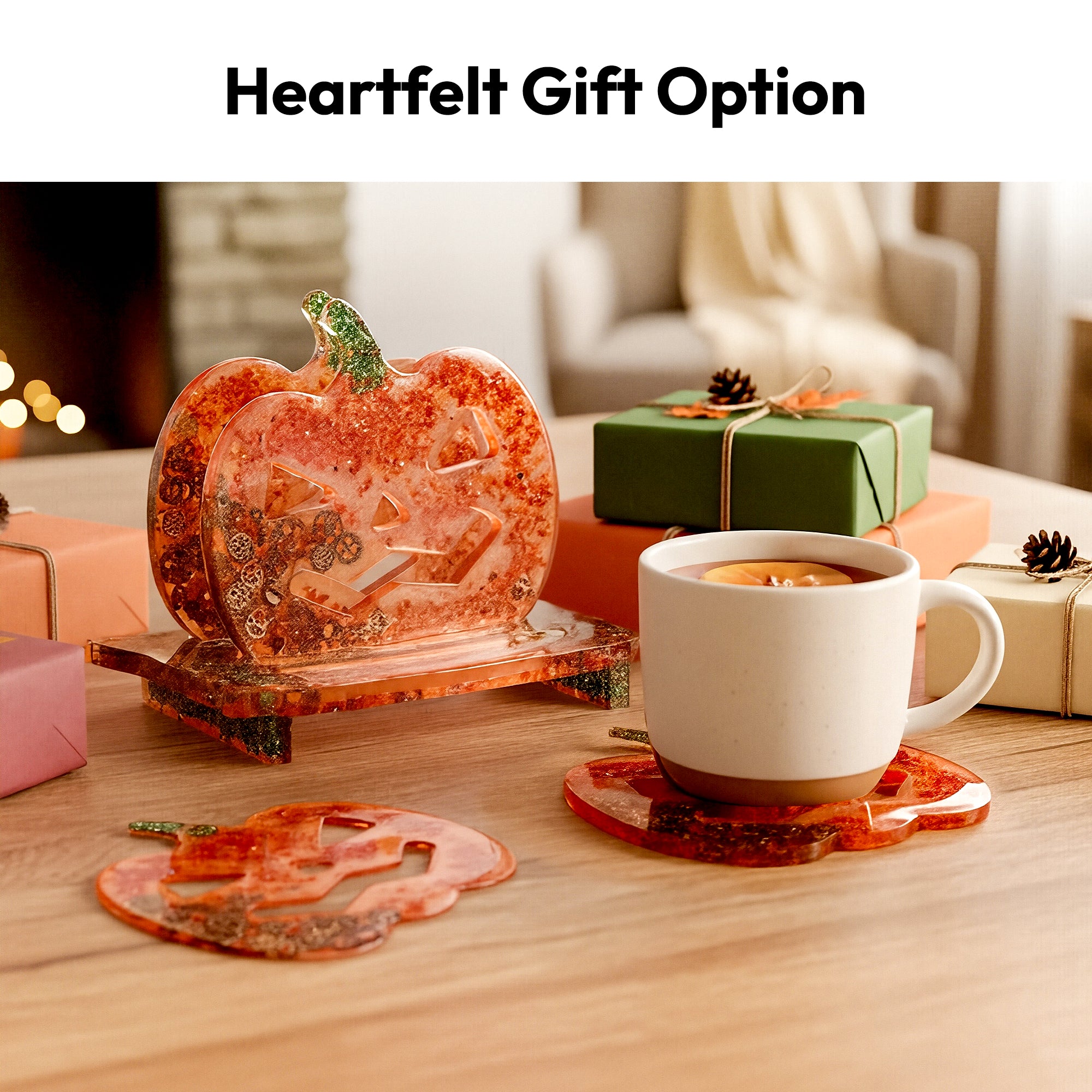 Resiners Pumpkin Coaster Resin Molds