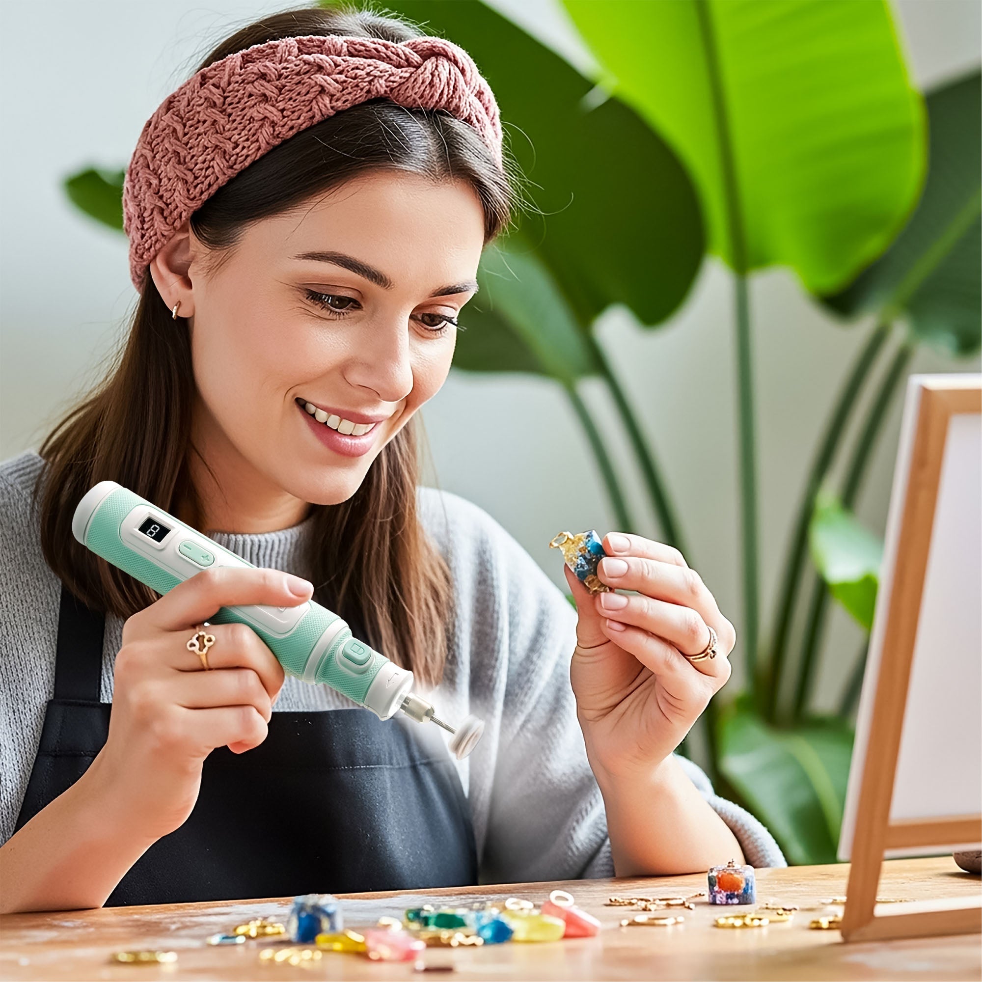 Resiners® Cordless Rotary Tool Kit for Resin Drilling and Polishing