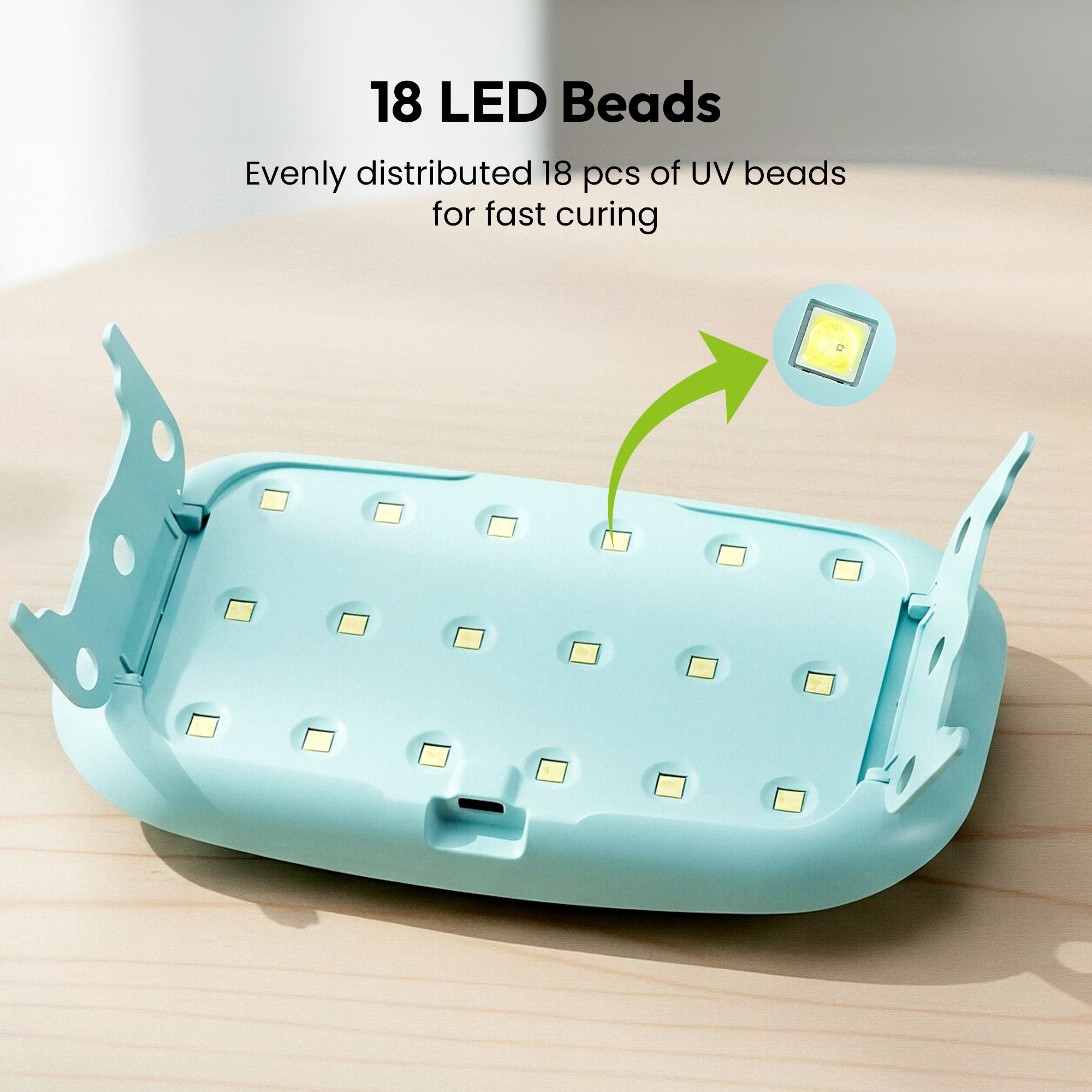 Resiners® Mint Green Single-Side Plug-In UV Light