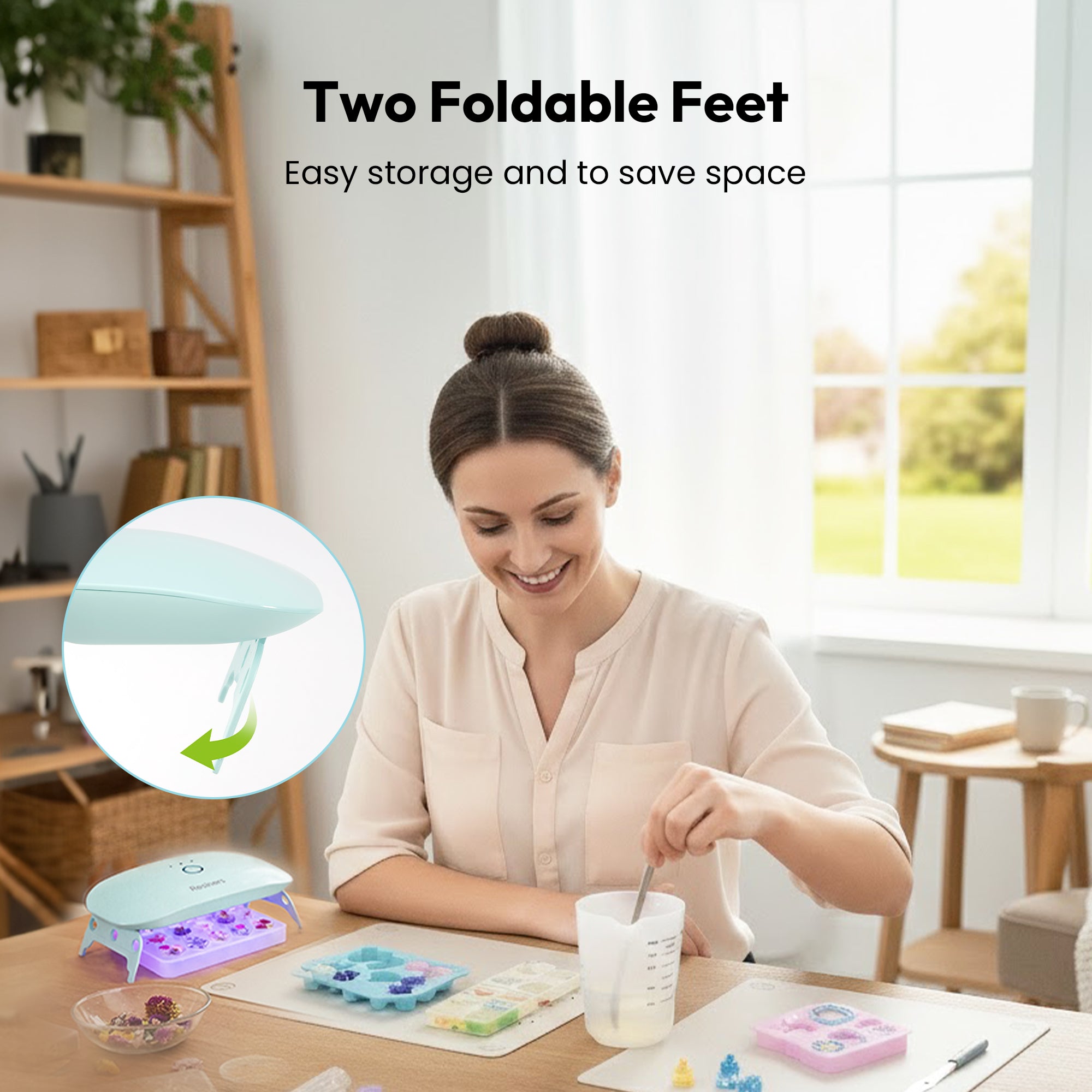 Resiners® Mint Green Single-Side Plug-In UV Light