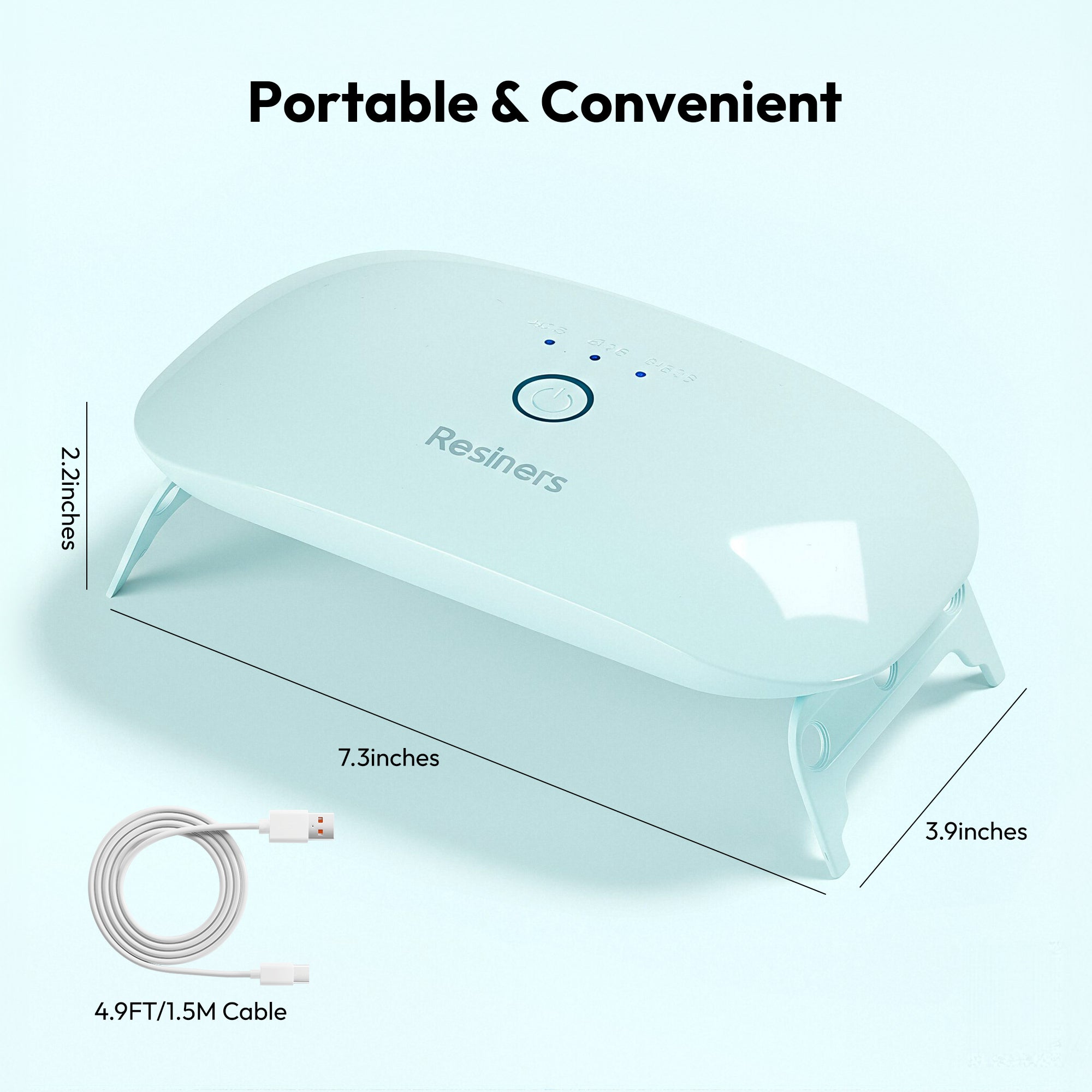 Resiners® Mint Green Single-Side Plug-In UV Light