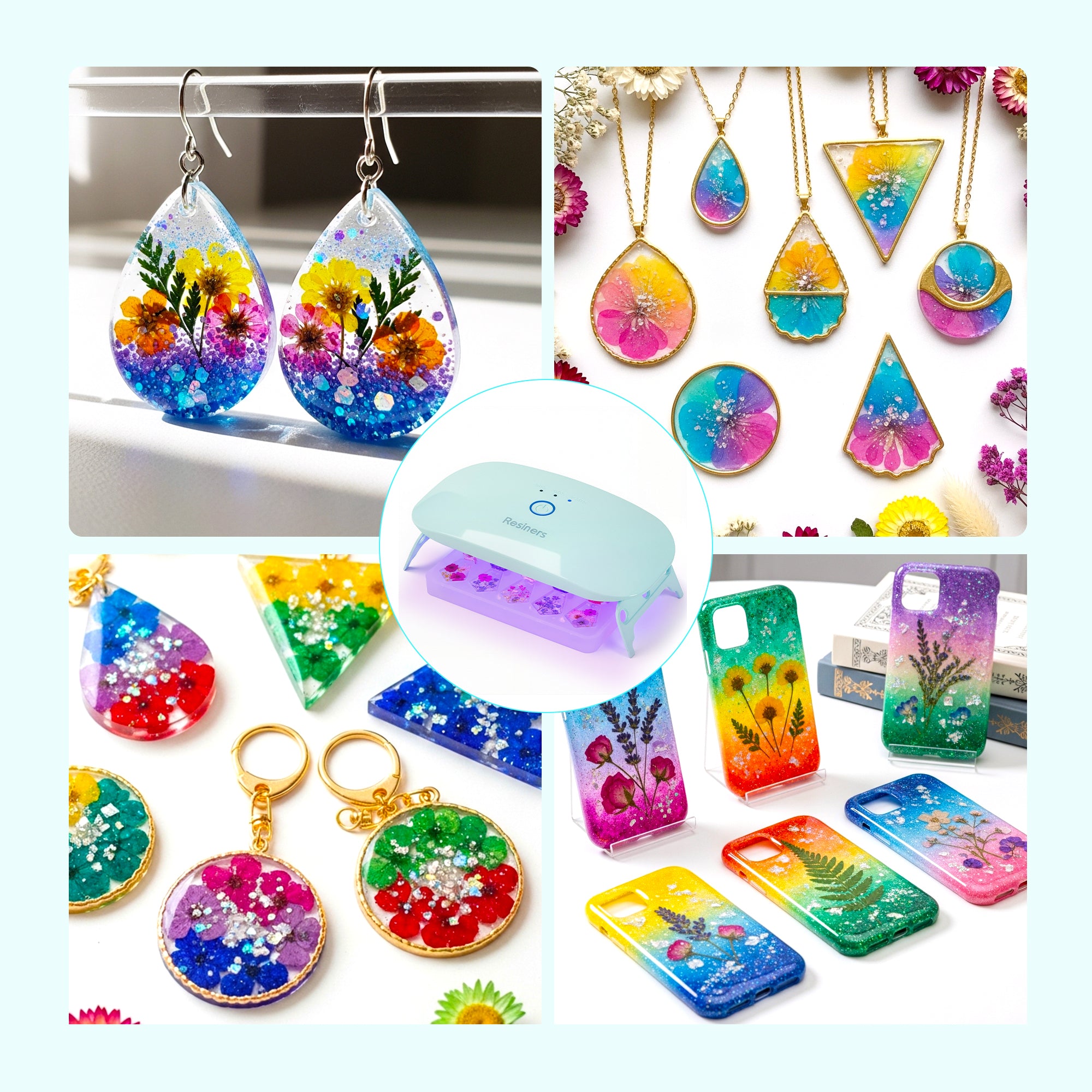 Resiners® Mint Green Single-Side Plug-In UV Light