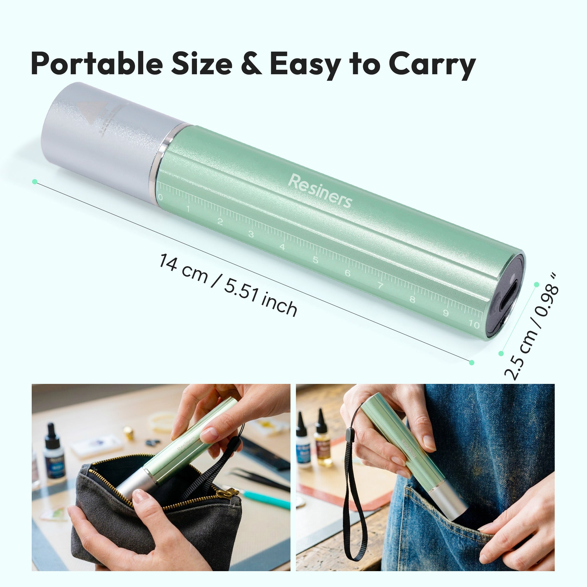 Resiners® Portable UV Flashlight for Resin