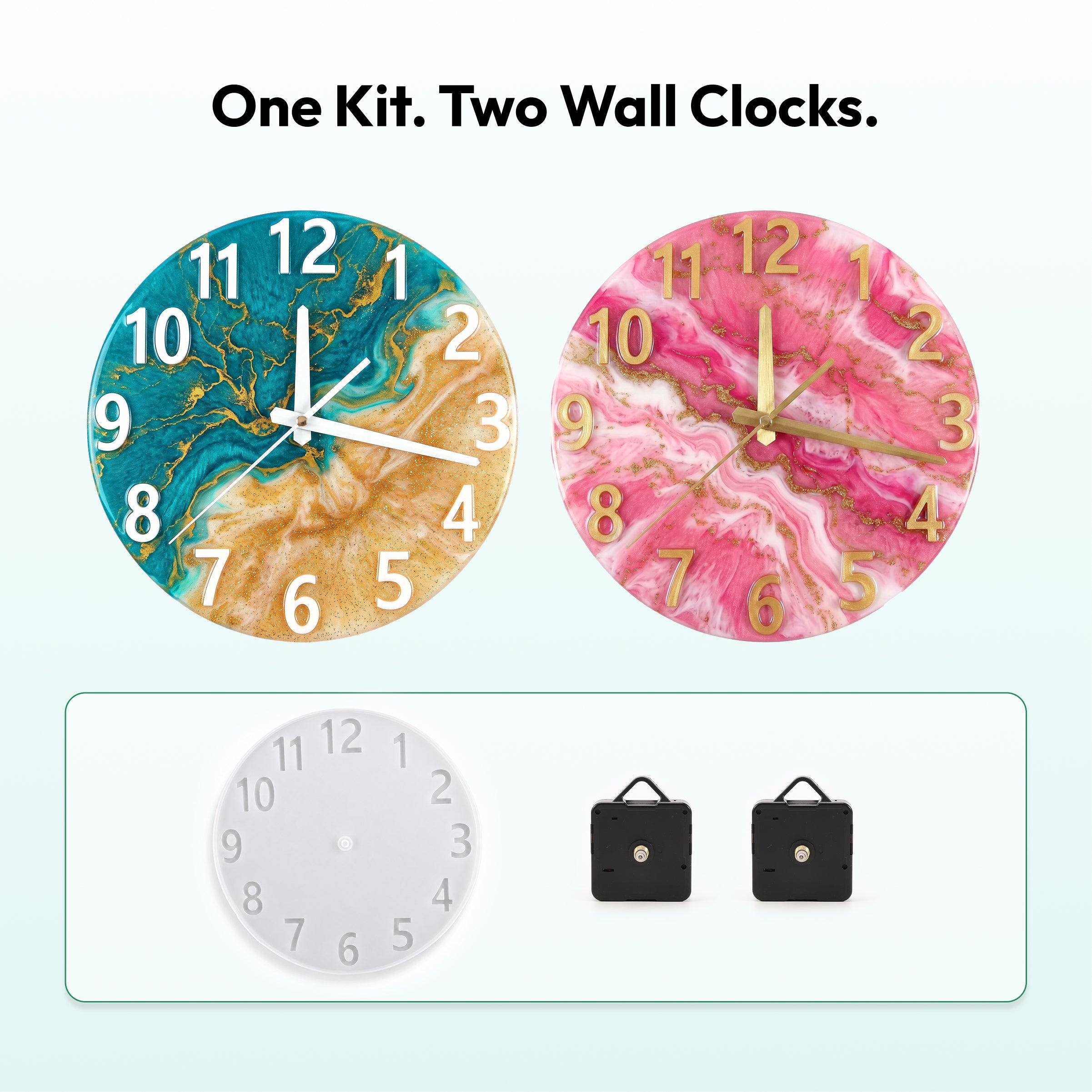 Resiners® DIY Resin Wall Clock Making Kit