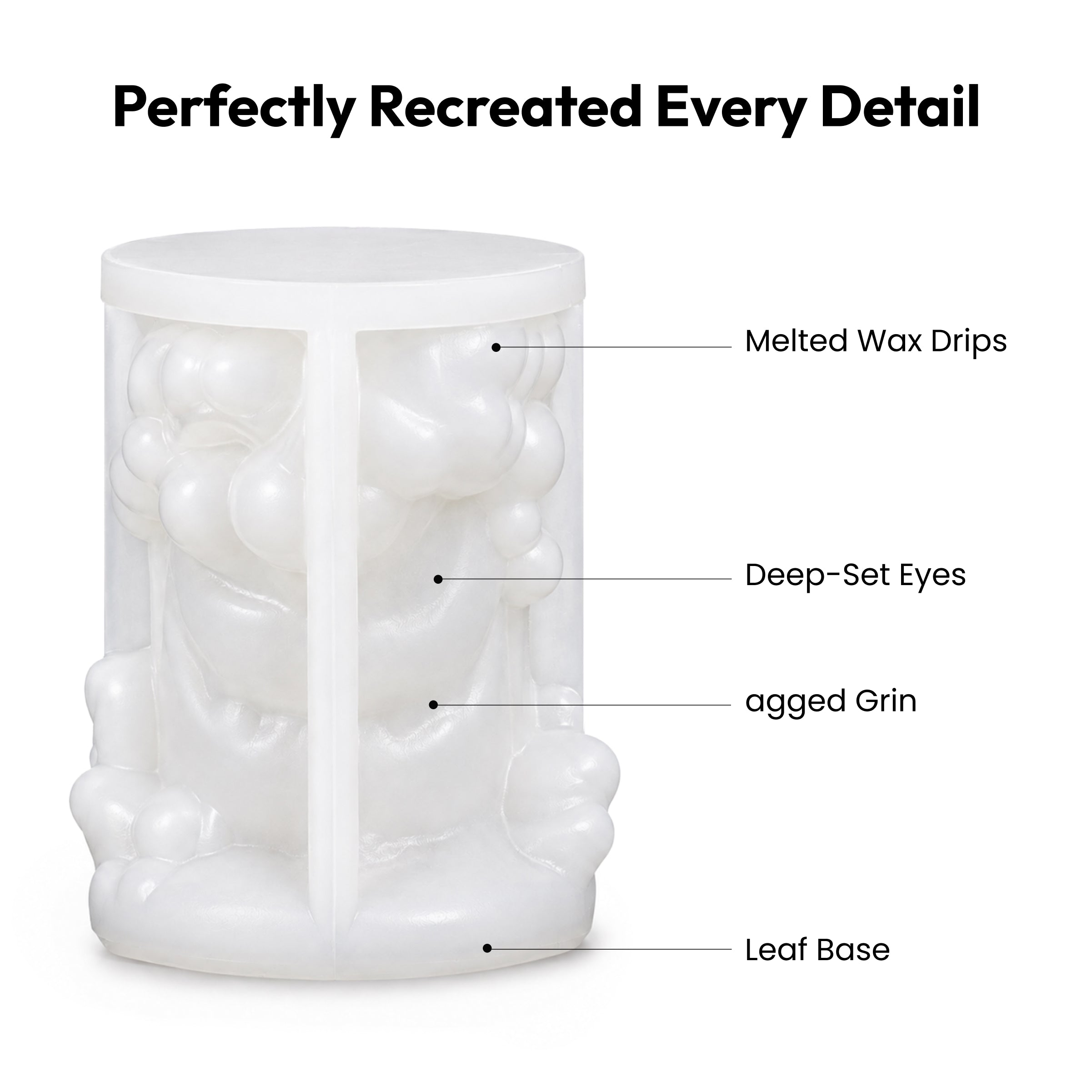 Resiners® 3D Evil Pumpkin-Face Silicone Mold For Halloween