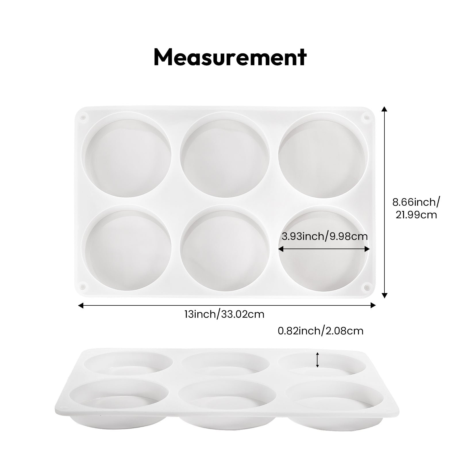 Resiners® 6-Cavity Silicone Coaster Mold Kit
