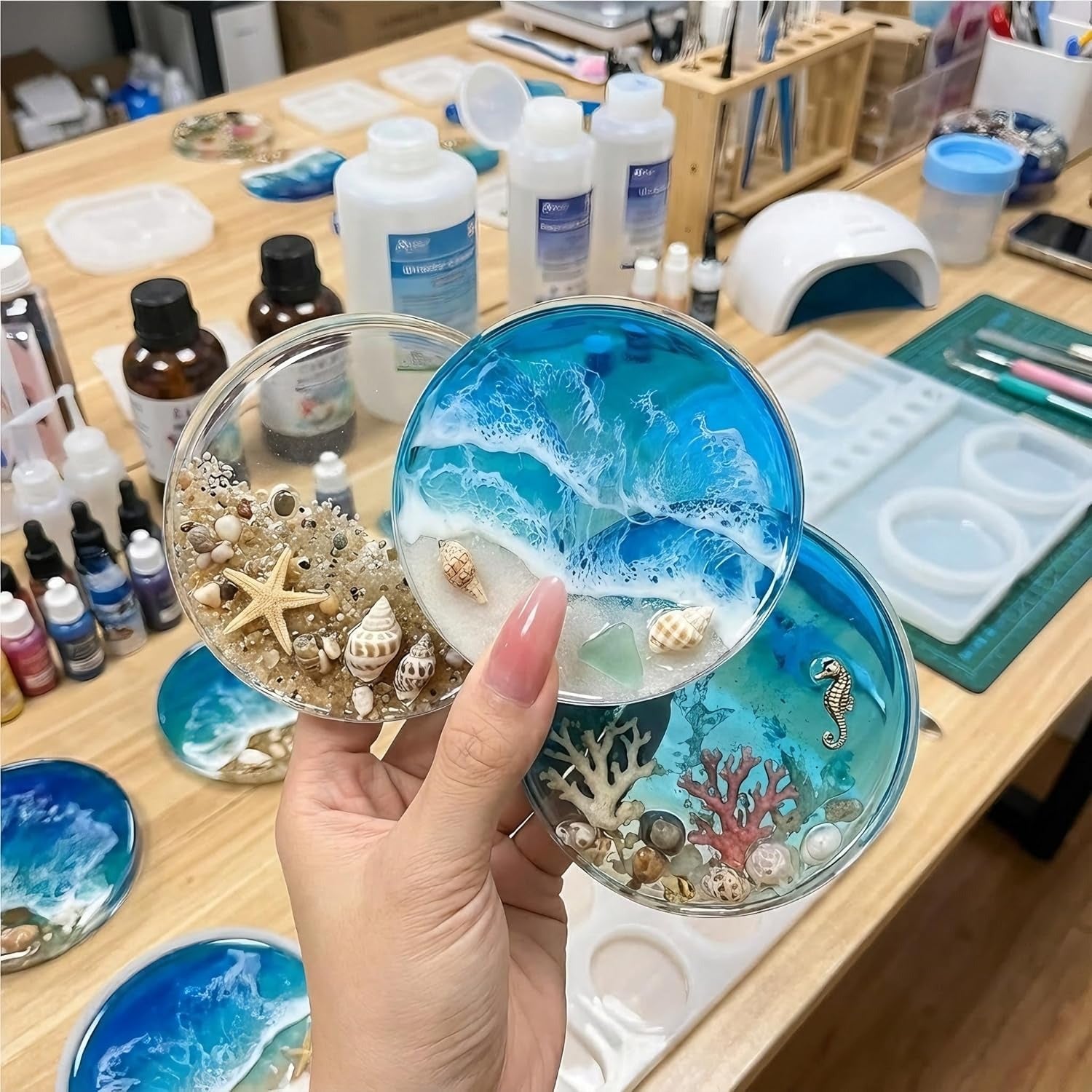 Resiners® 6-Cavity Silicone Coaster Mold Kit