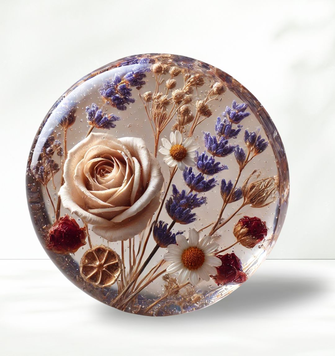 how to preserve flowers in resin