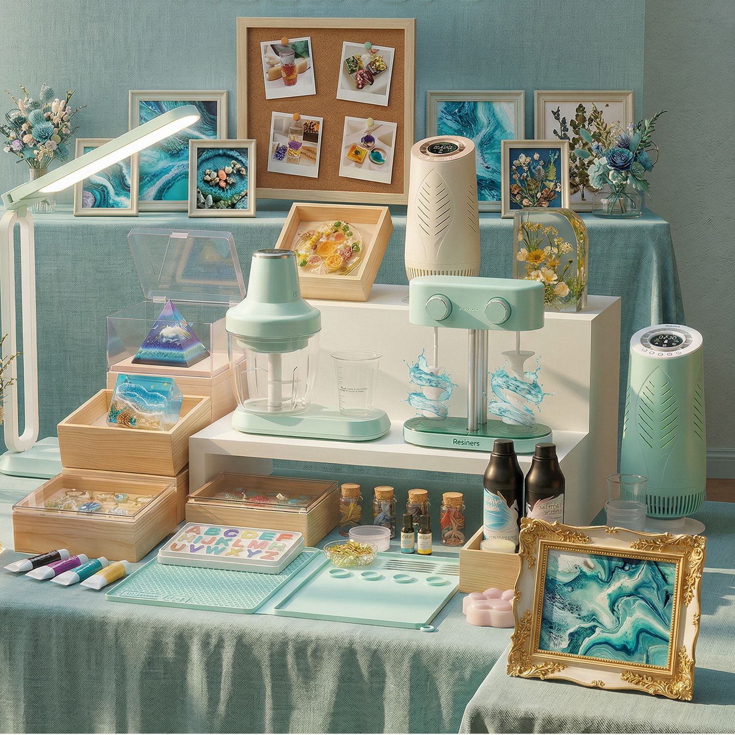 Real Resin Studio Setups: UGC Inspiration