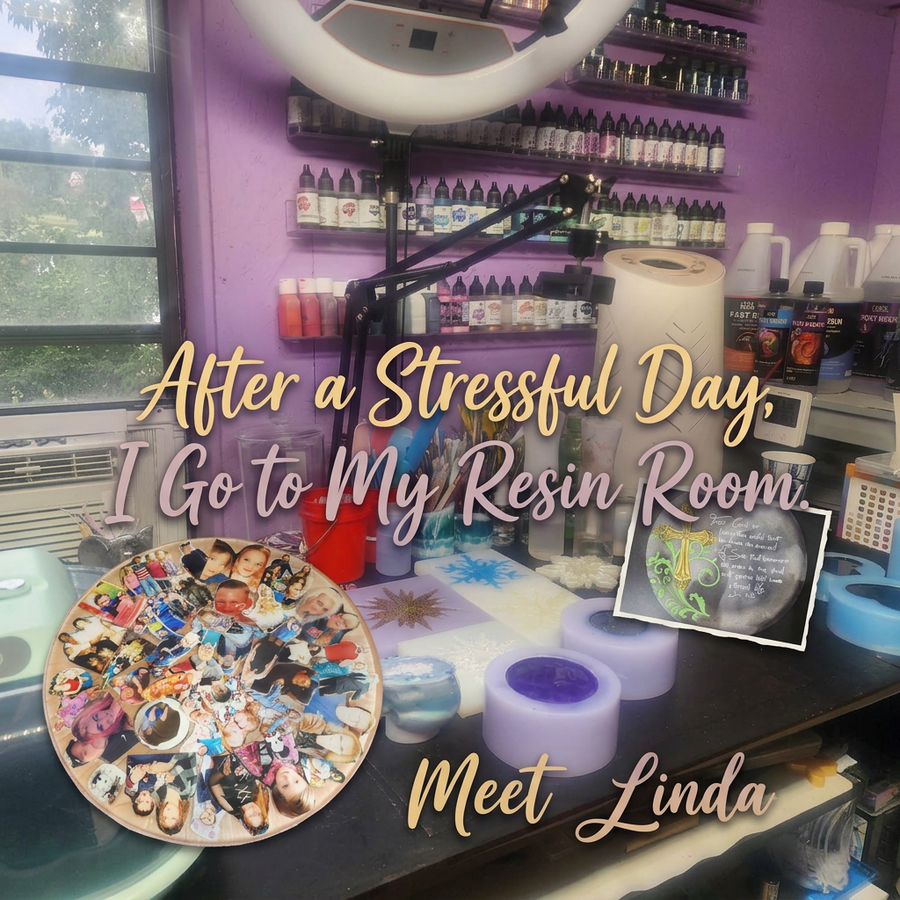 How Resin Art Helps Linda Find Balance After a Stressful Day