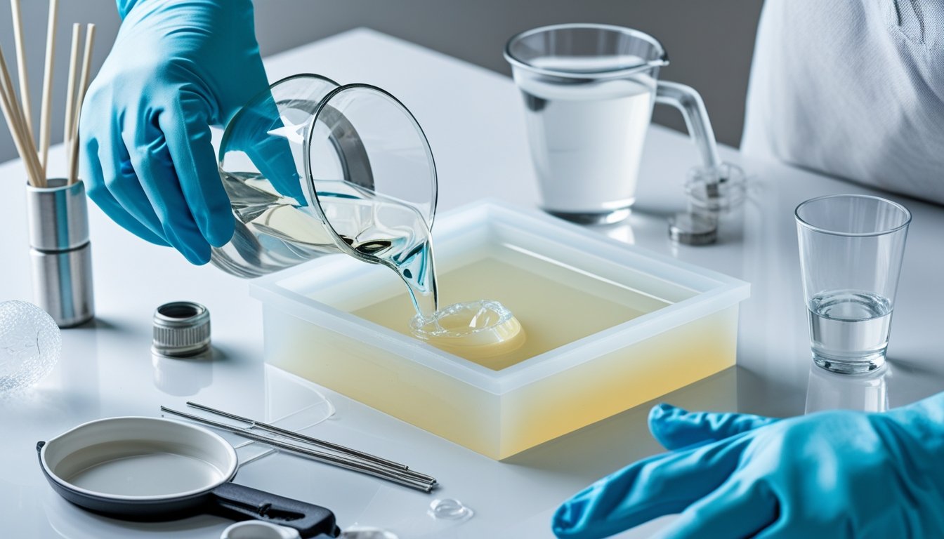 transparent resin casting