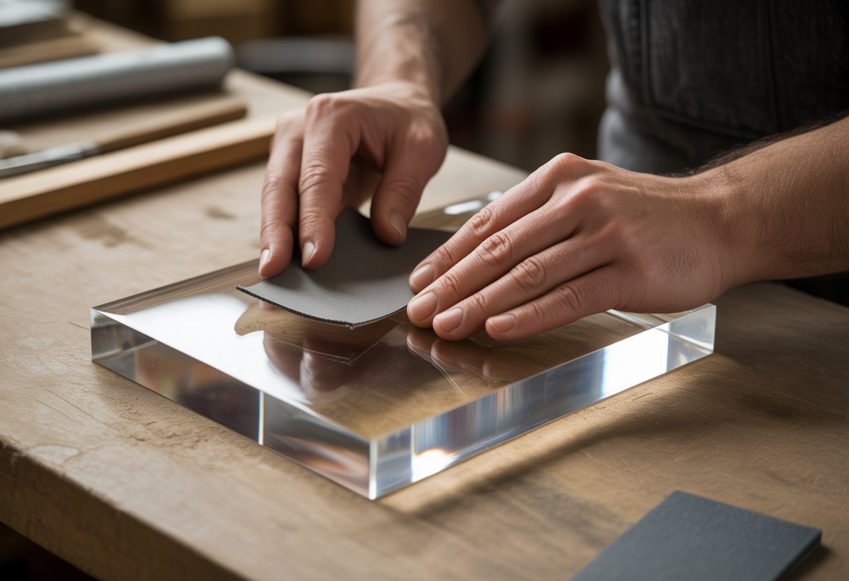 how to smooth edges on epoxy resin