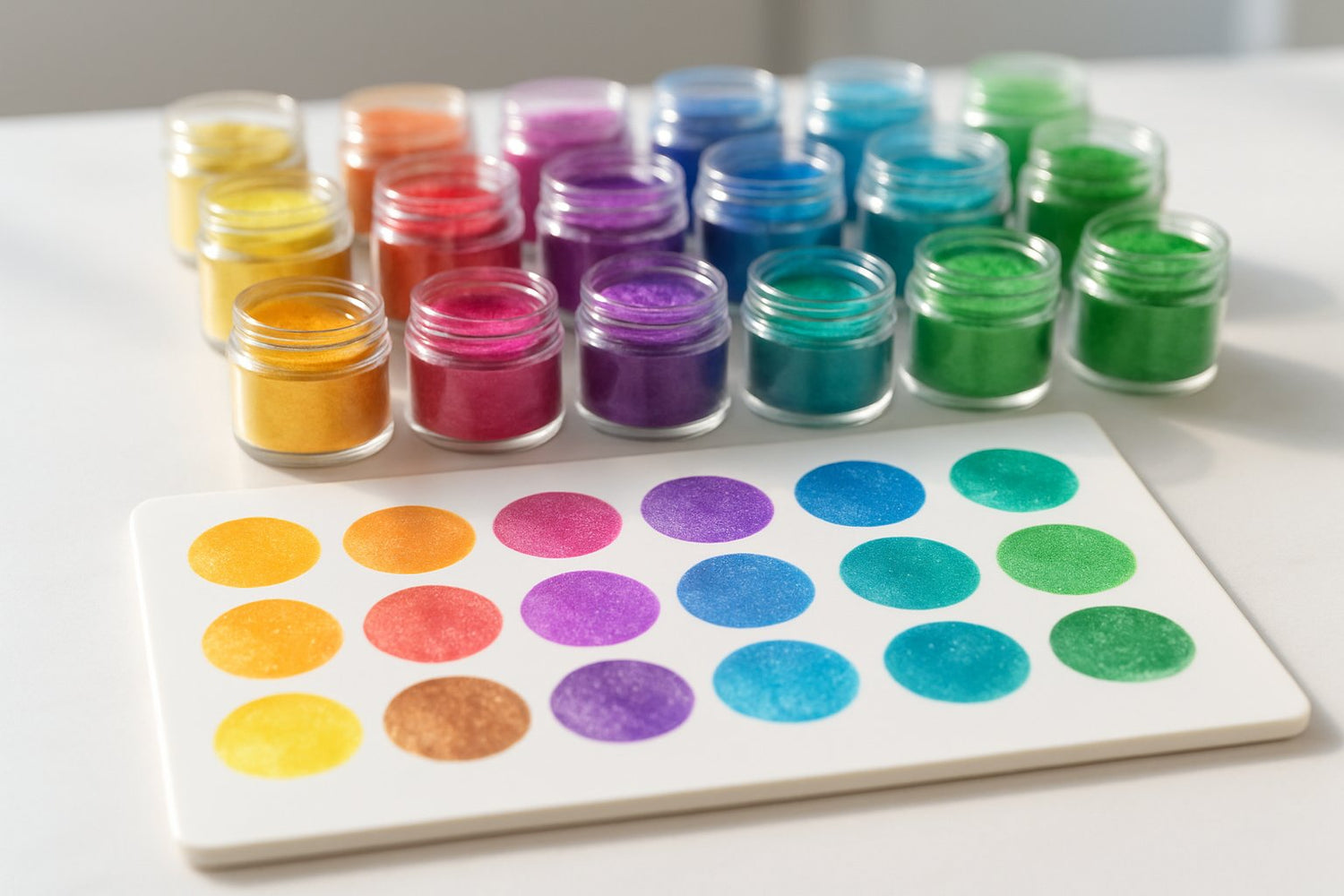 mica powder color mixing chart