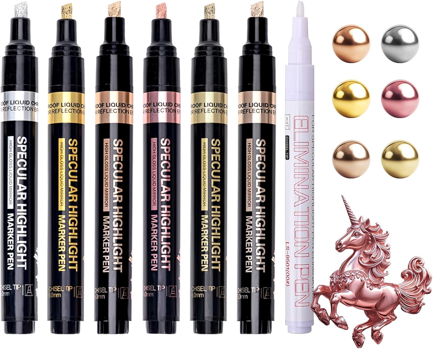 Resiners® Mirror Chrome Metallic Markers Pen