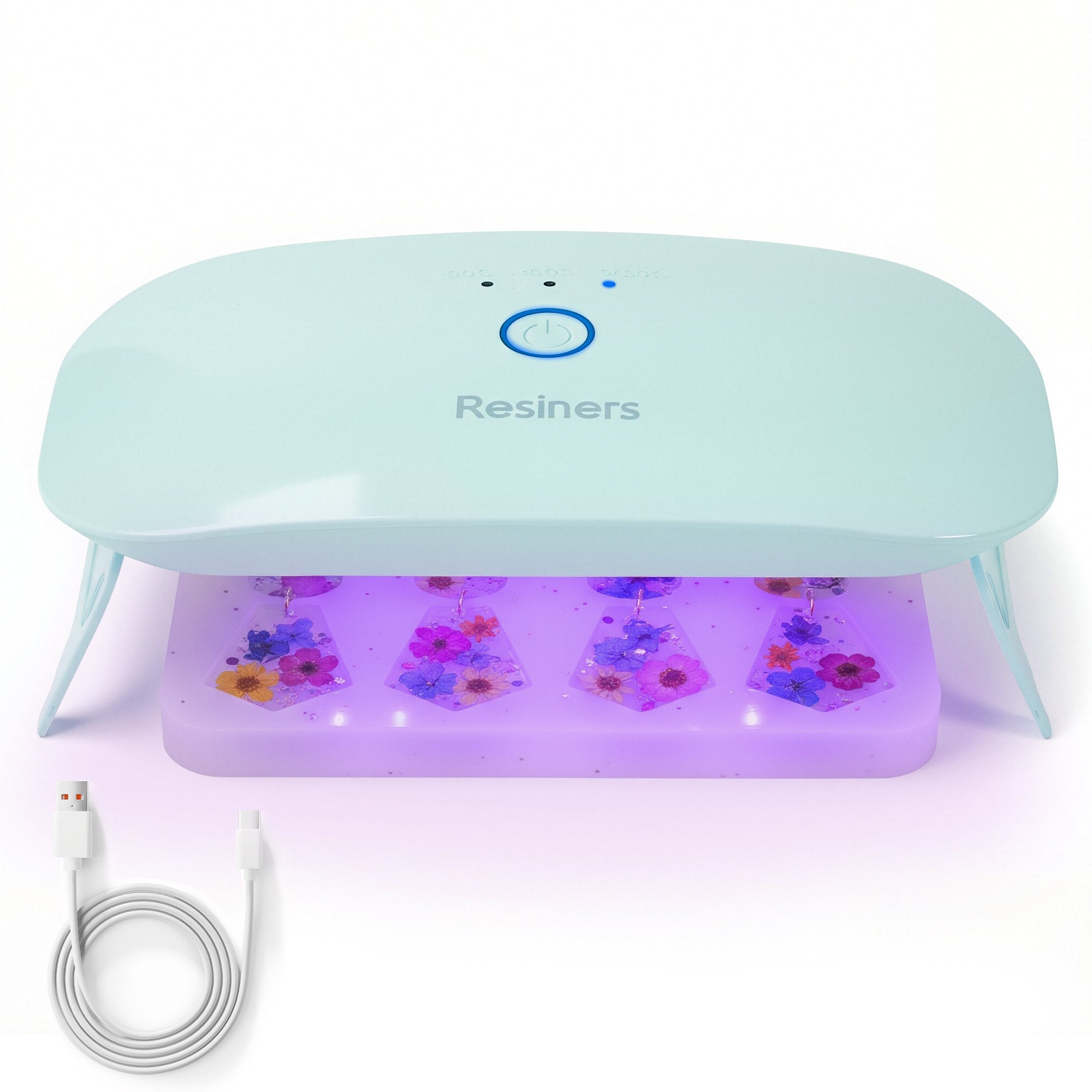 Resiners® Mint Green Single-Side Plug-In UV Light