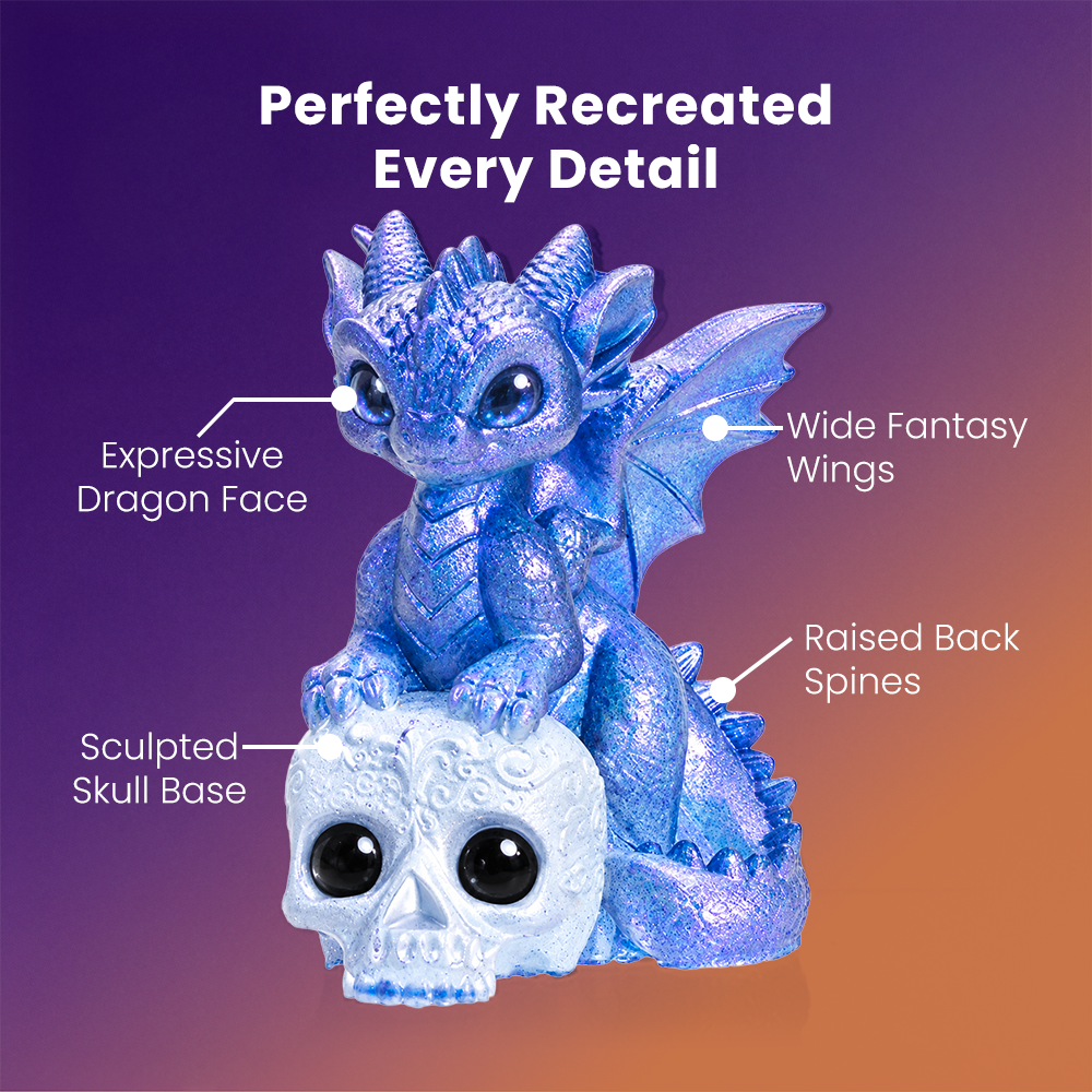Resiners® 3D Baby Dragon on Skull Halloween Mold